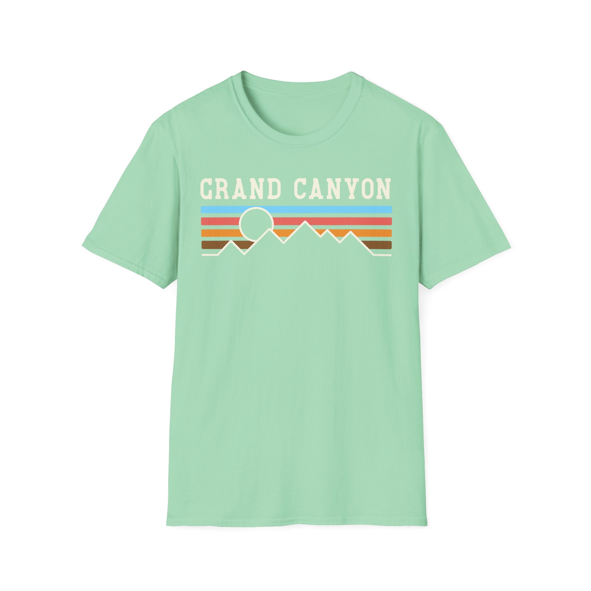 Grand Canyon Retro Sunset T-Shirt | Printed Front and Back National Park Landscape