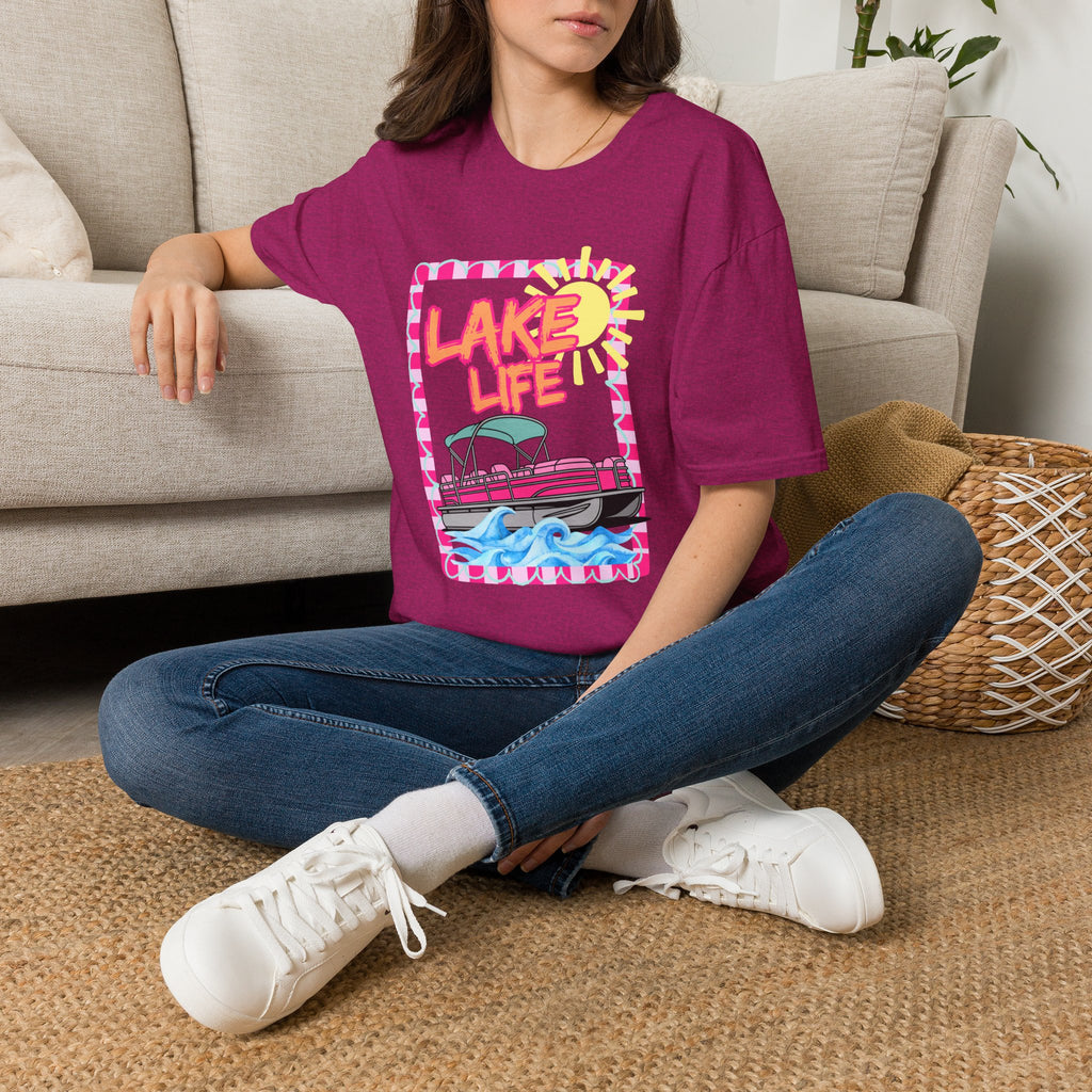 Lake Life Pontoon Boat T-Shirt | Summer Lake Vibes