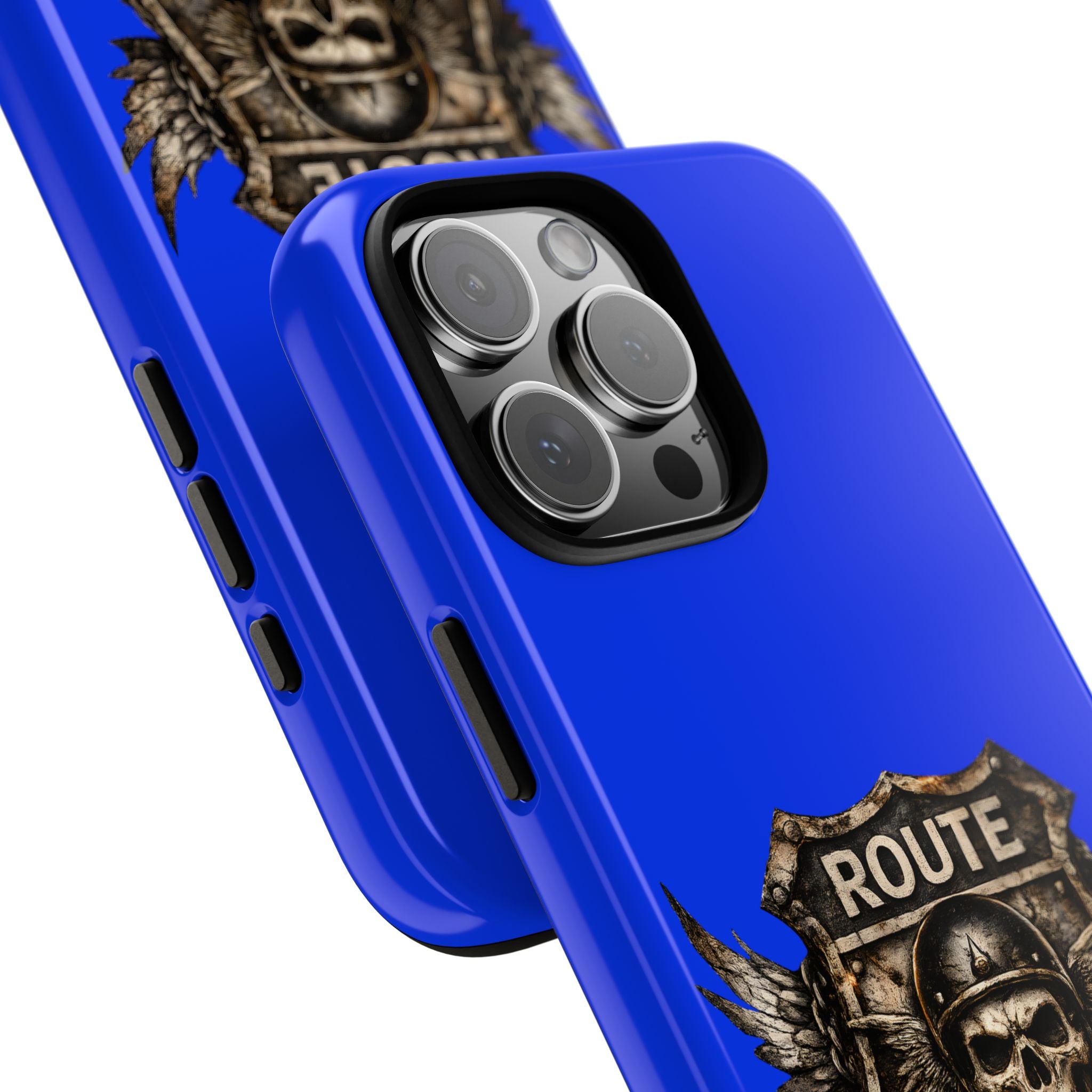 Route 66 Skull Helmet phone case | Motorcycle emblem, Ride the Legend