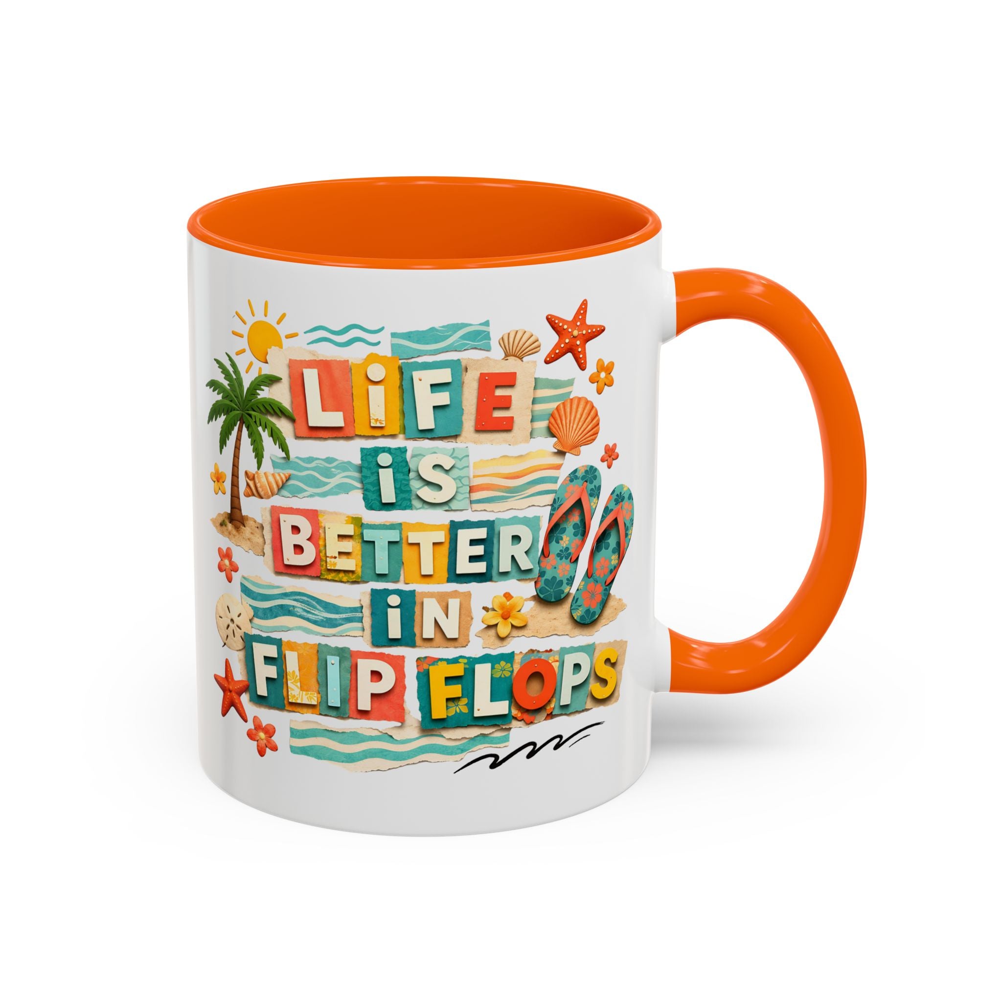Life Is Better in Flip Flops Mug | Beach Summer Coffee Cup