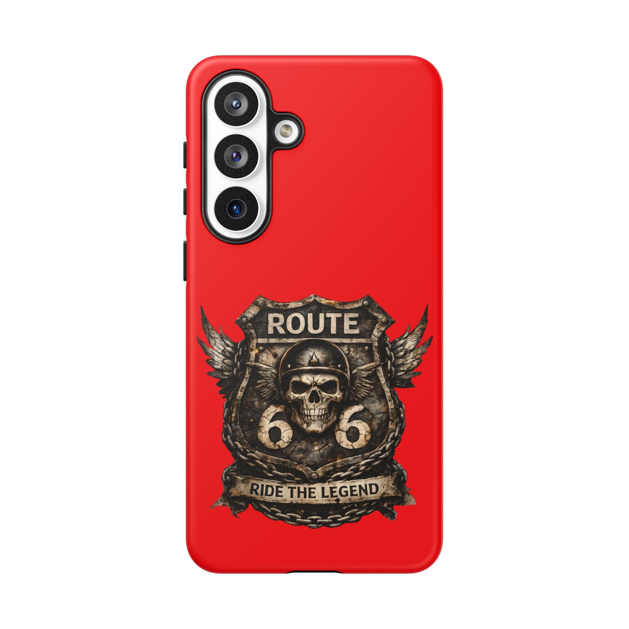 Route 66 Skull Helmet phone case | Motorcycle emblem, Ride the Legend
