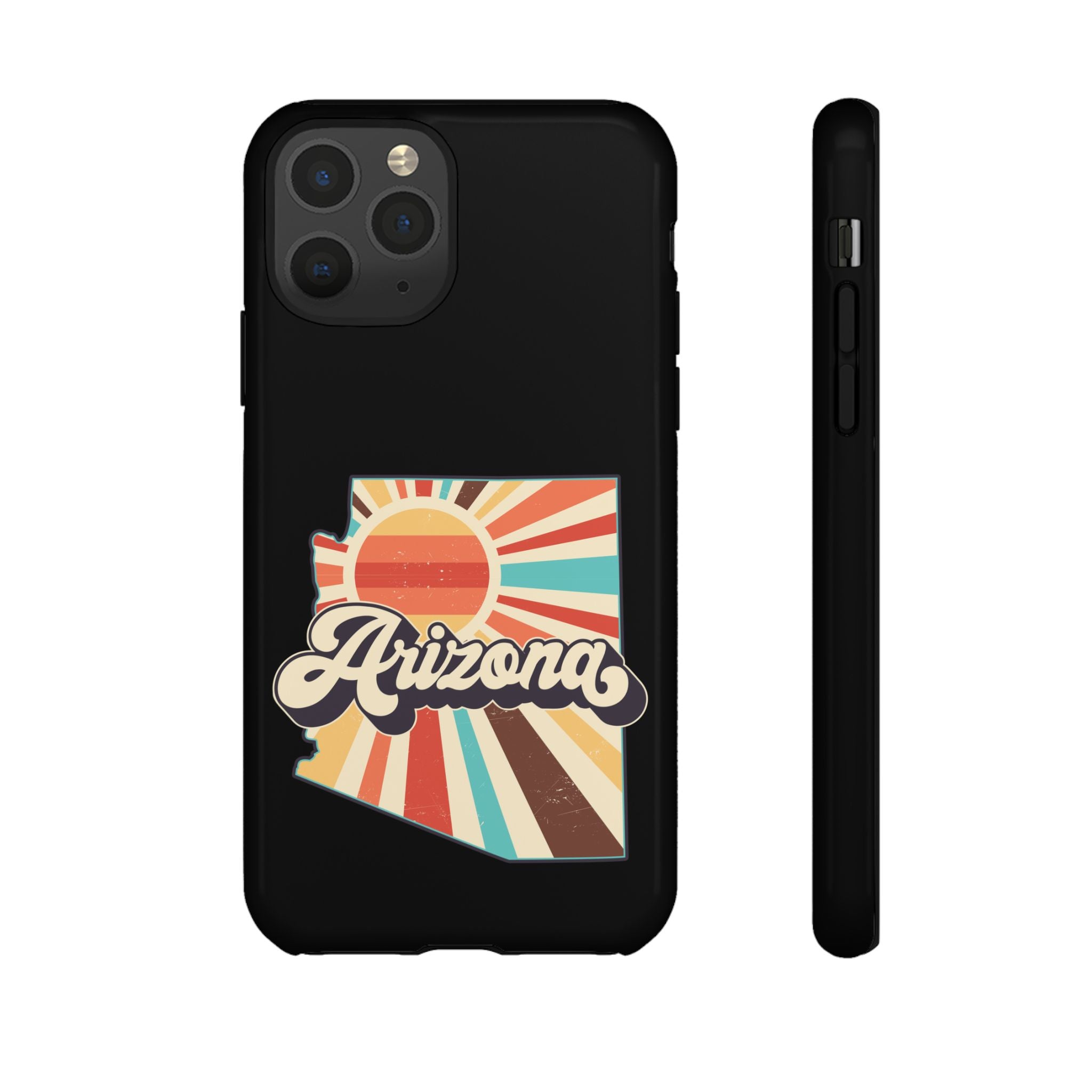 Arizona State Outline Retro Sunset Phone Case | AZ Tough Case