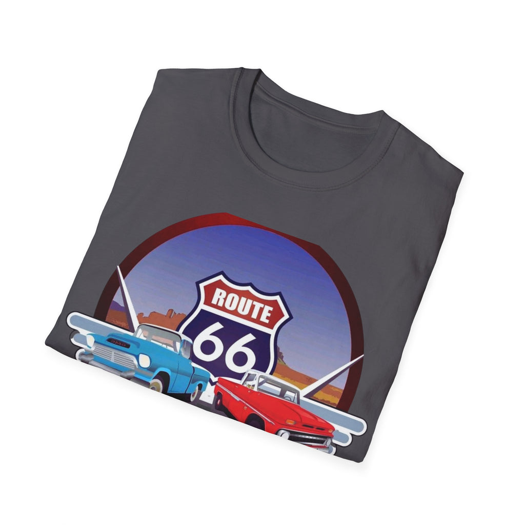 Route 66 Kingman Arizona Softstyle T-Shirt, Vintage Tee, Retro Shirt, Unisex Top, Gift for Travelers