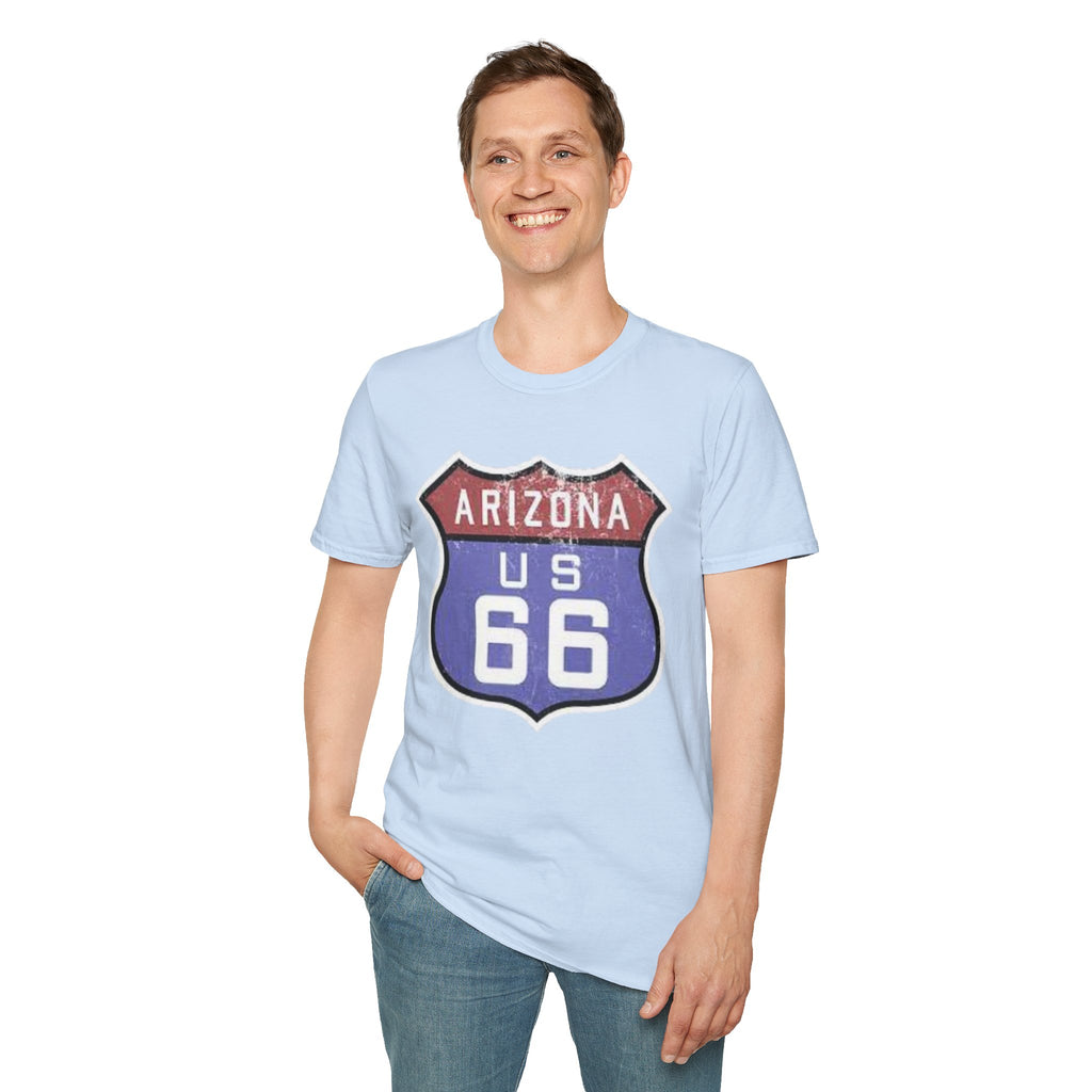 Arizona US 66 Shield T-Shirt | Route 66 Vintage Sign Tee