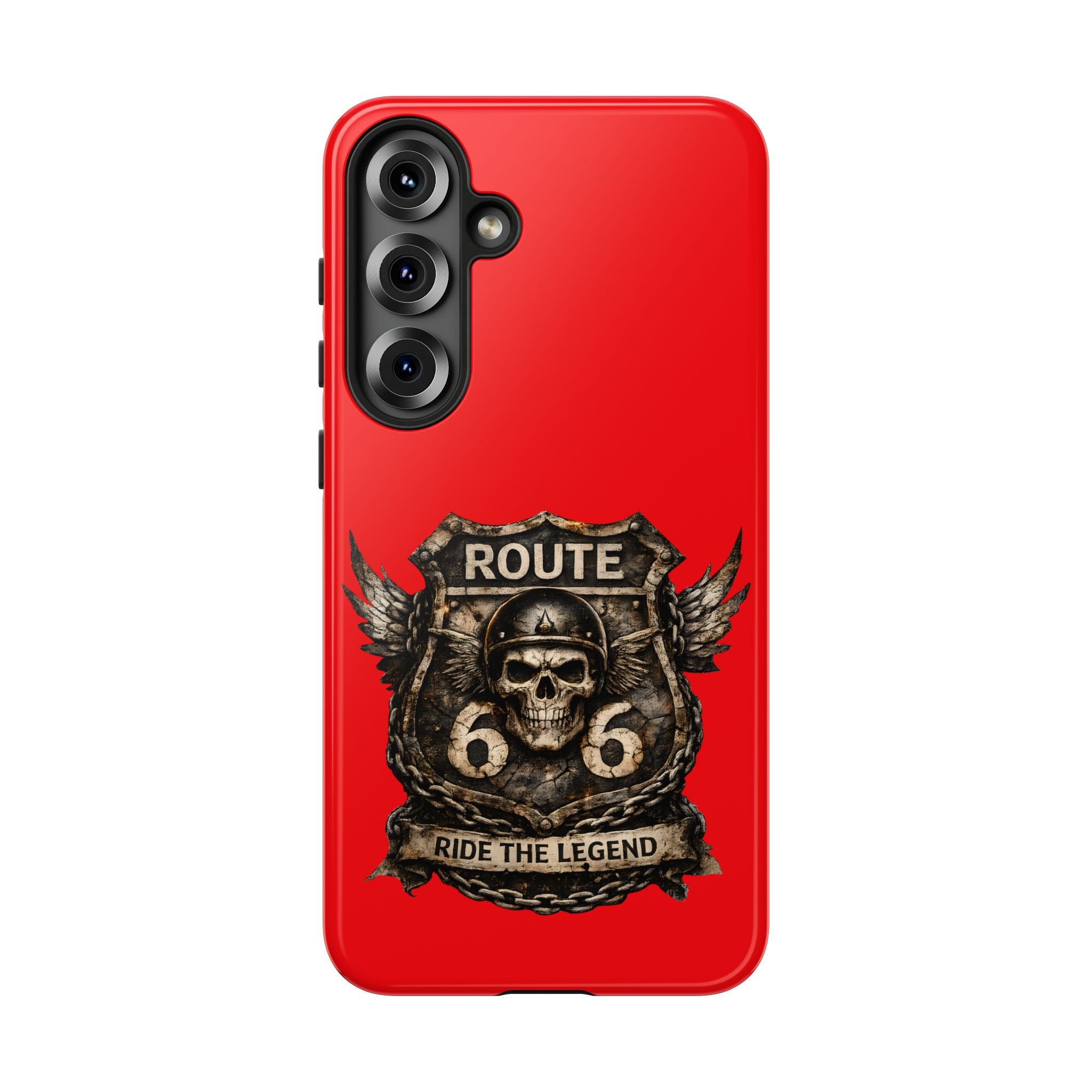 Route 66 Skull Helmet phone case | Motorcycle emblem, Ride the Legend