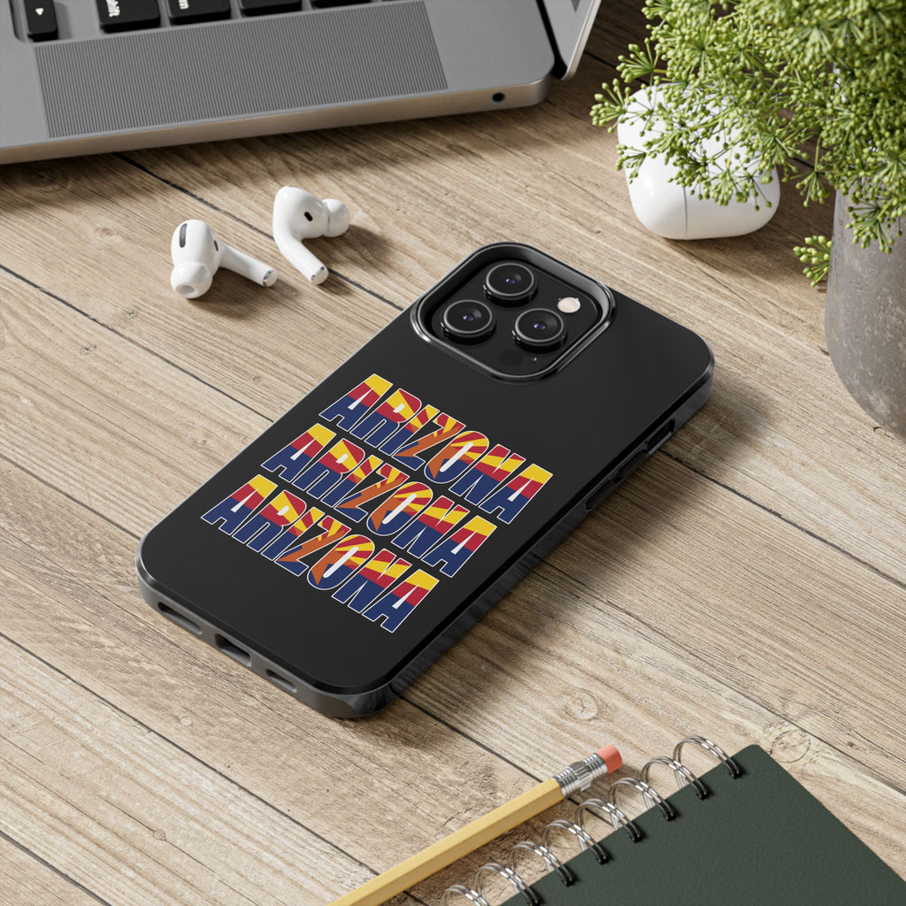Arizona Tough Phone Cases, Southwest Desert Cacti Saguaro Prickly Pear, Protective Cover, Cell Phone Accessories, Gift for Phone Lovers,