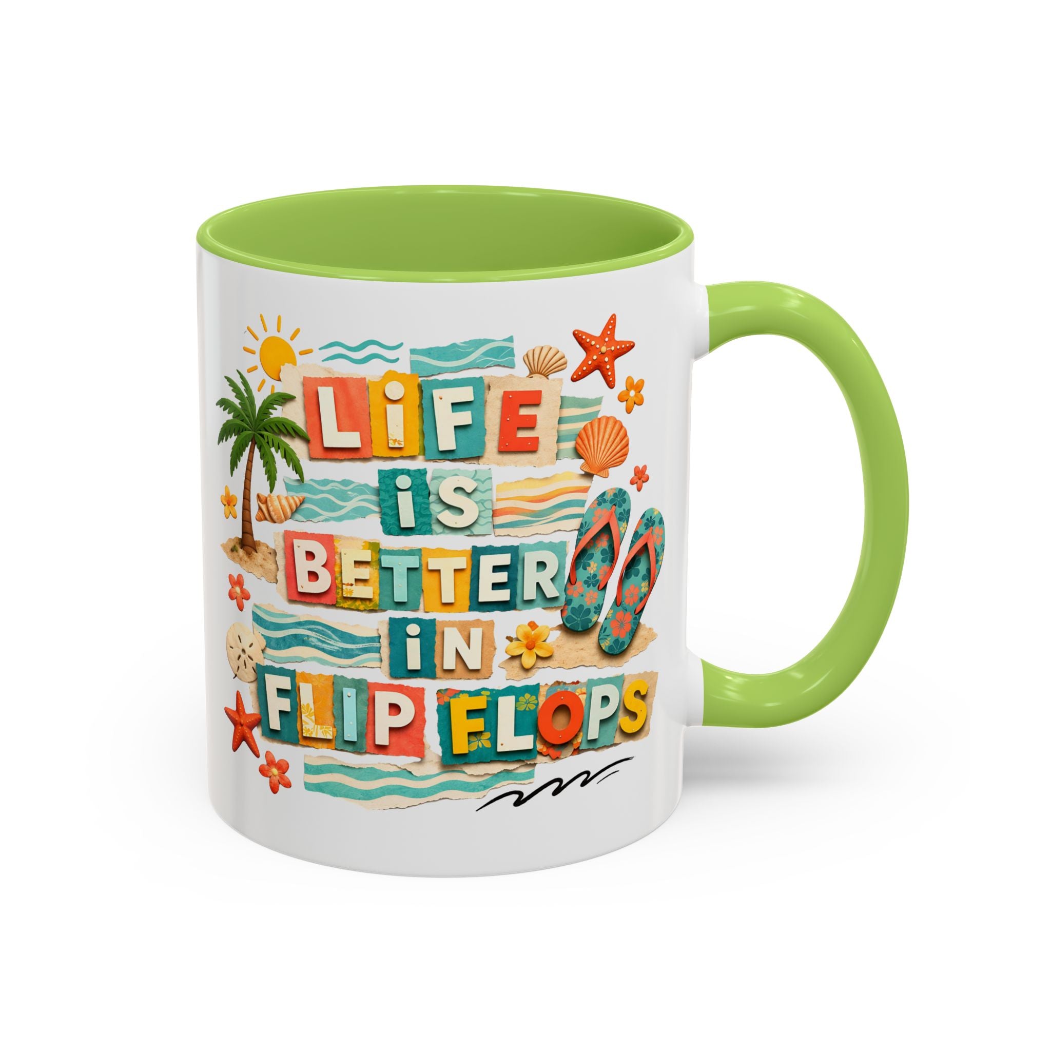 Life Is Better in Flip Flops Mug | Beach Summer Coffee Cup