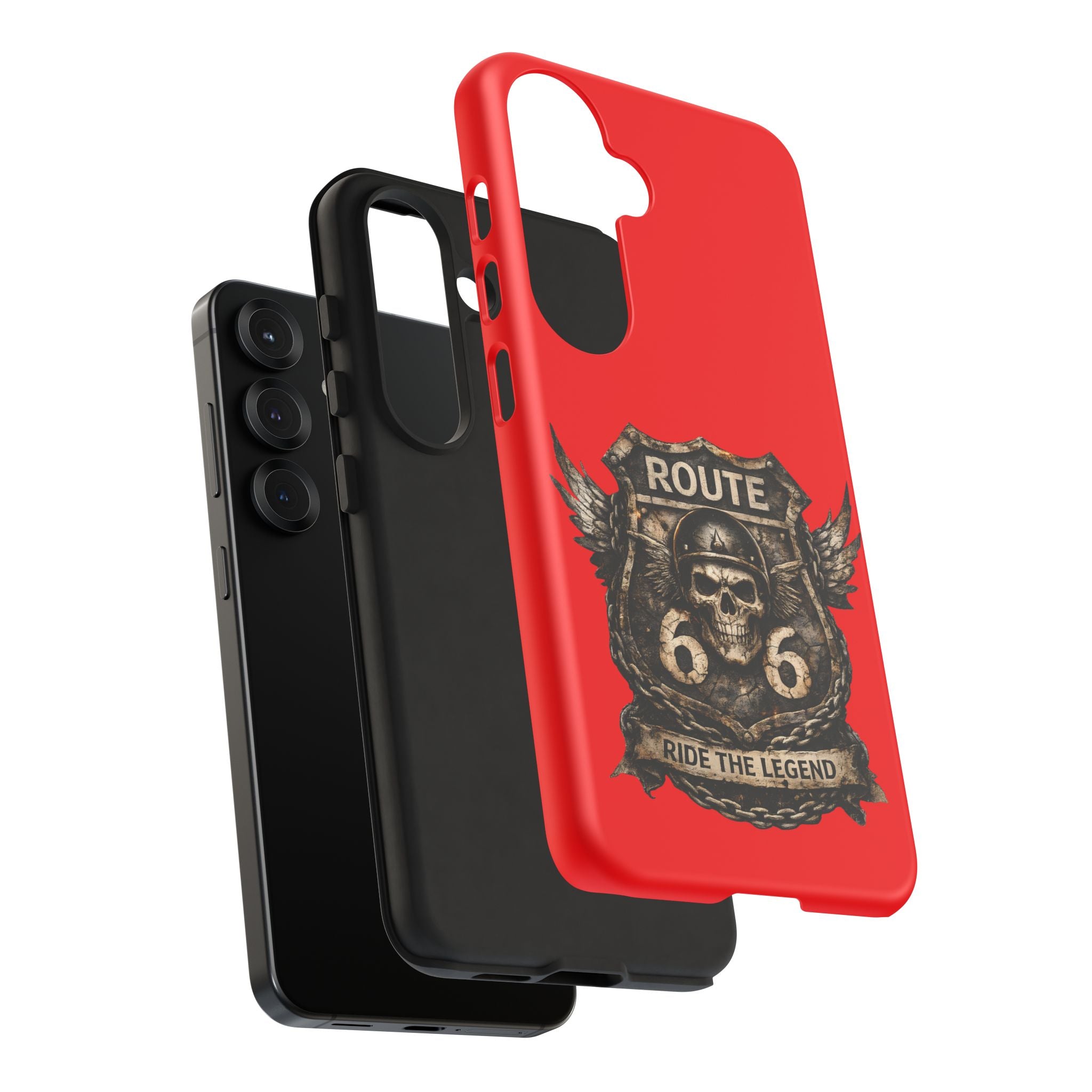 Route 66 Skull Helmet phone case | Motorcycle emblem, Ride the Legend