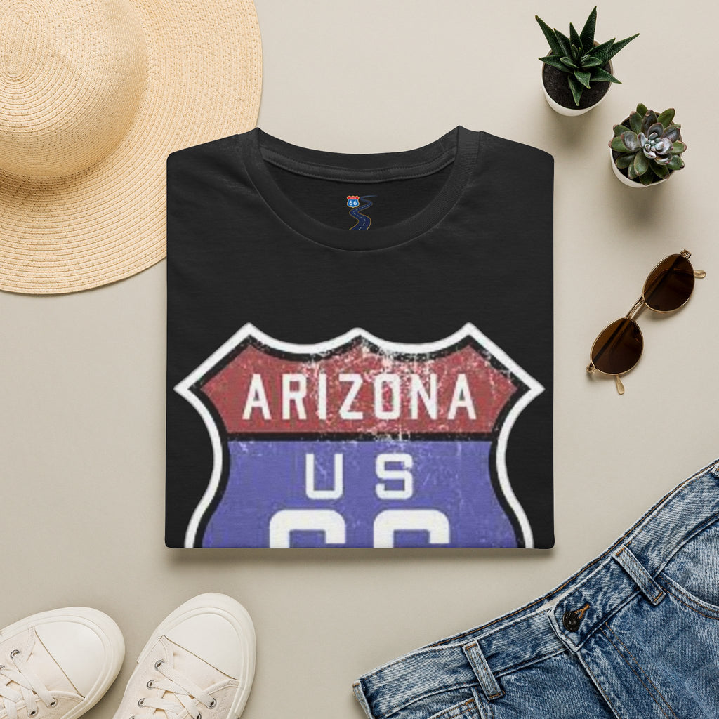 Arizona US 66 Shield T-Shirt | Route 66 Vintage Sign Tee