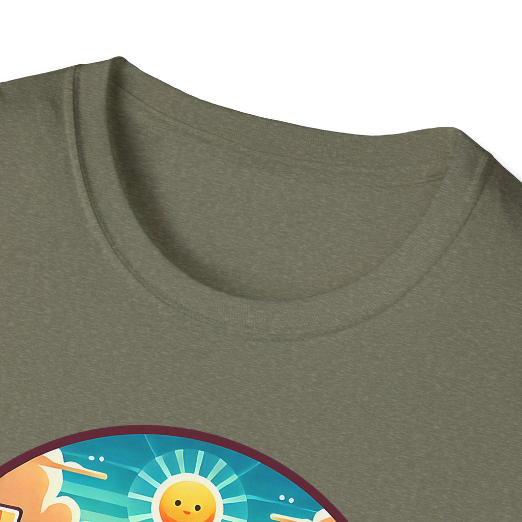 Grand Canyon National Park Retro Sunset T-Shirt | Canyon River Illustration