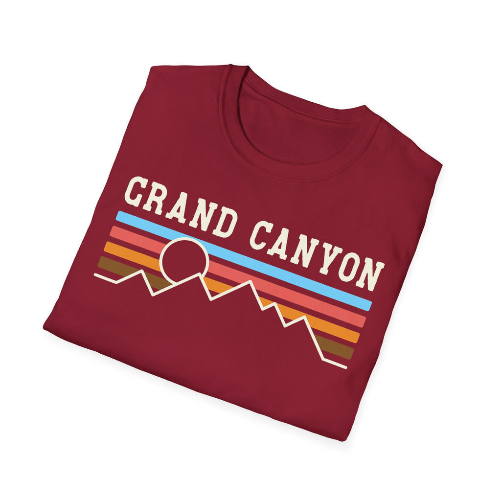 Grand Canyon Retro Sunset T-Shirt | Printed Front and Back National Park Landscape