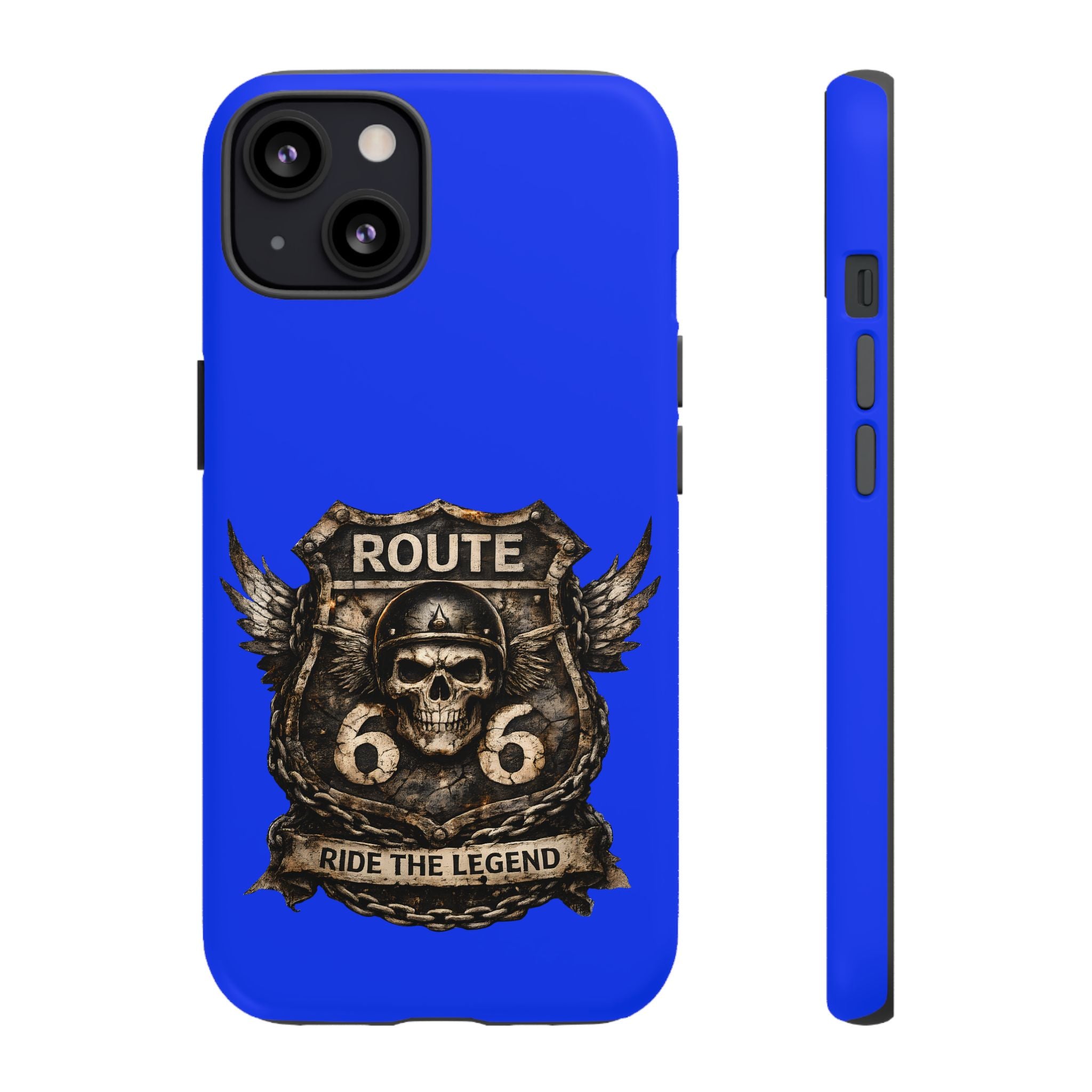 Route 66 Skull Helmet phone case | Motorcycle emblem, Ride the Legend