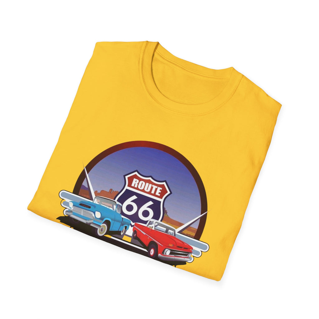 Route 66 Kingman Arizona Softstyle T-Shirt, Vintage Tee, Retro Shirt, Unisex Top, Gift for Travelers