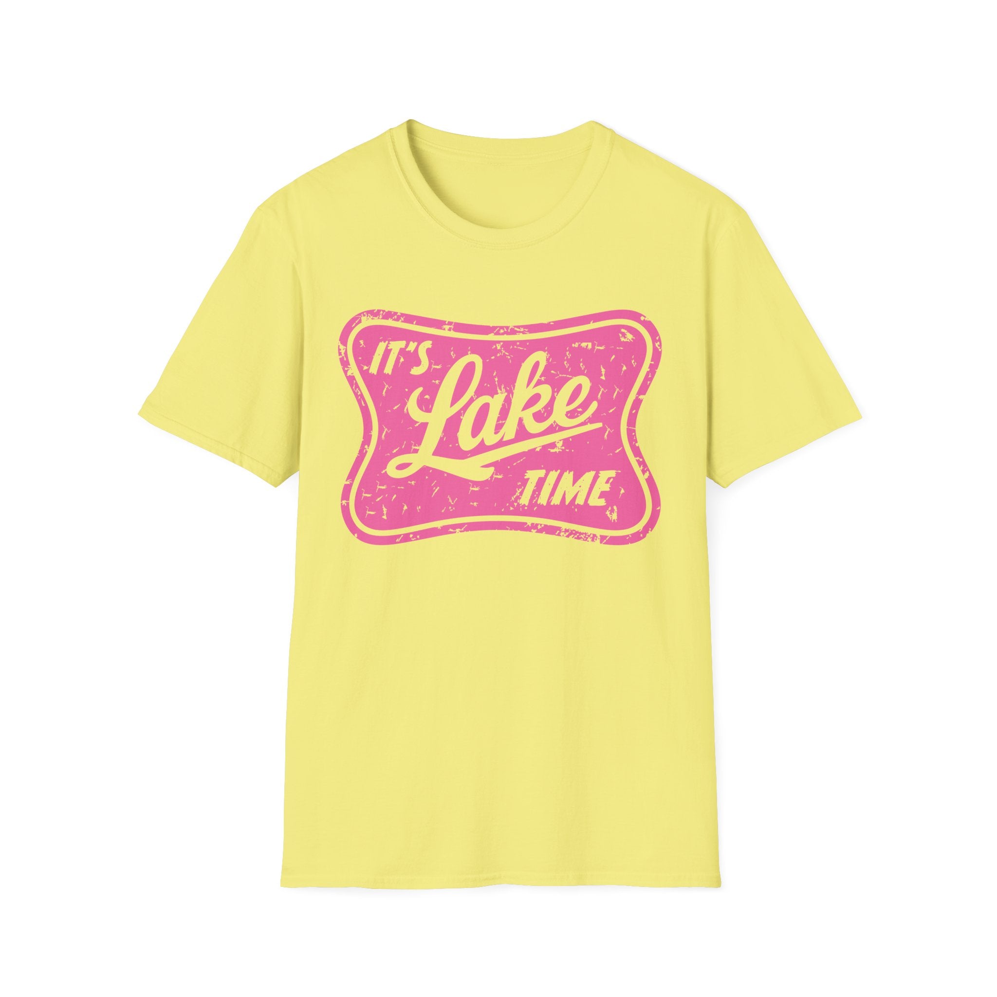 Lake Life Graphic Tee | Its Lake Time T-Shirt, Unisex Softstyle Tee, Womans Girls Teens, Summer Outdoor Tee, Lake Lover Gift