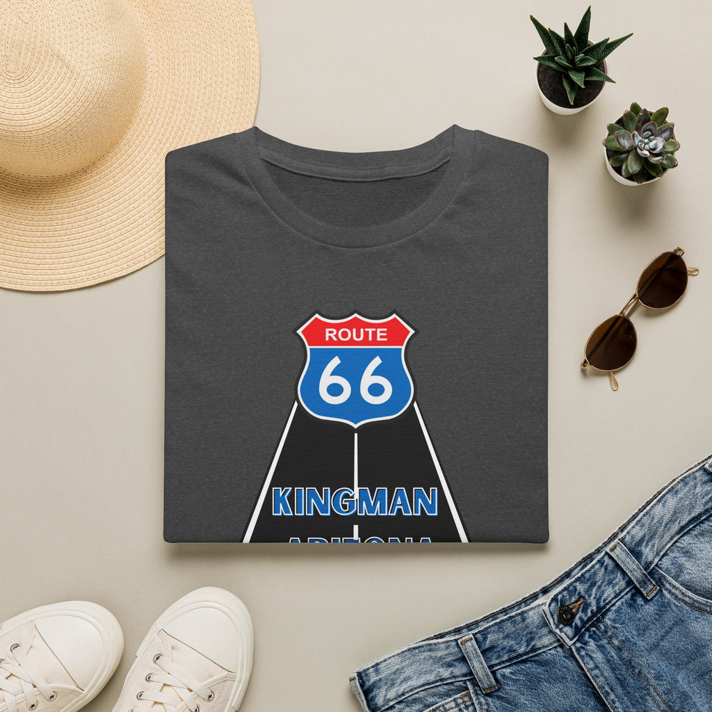 Route 66 Kingman Arizona Mens Womans Softstyle T-Shirt, Vintage Road Trip Shirt, Retro Travel Tee, Men's Women's Graphic Top, Gift for Travelers
