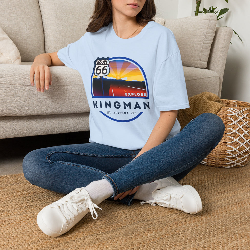 Route 66 Kingman Arizona T-Shirt — Vintage Sunset Explore Graphic Tee