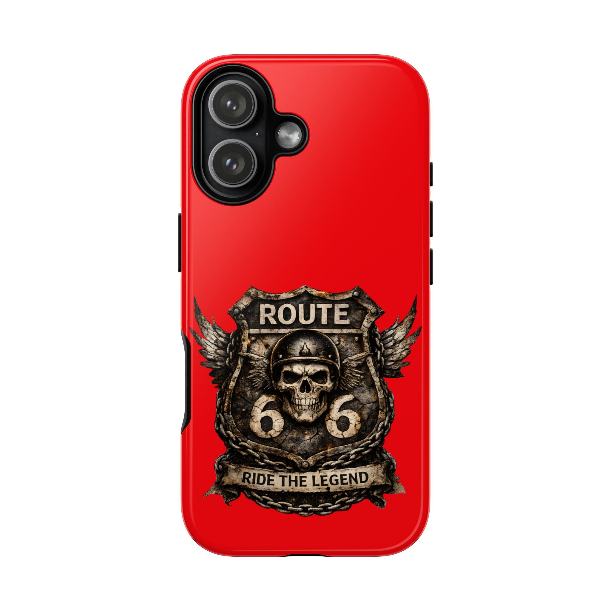 Route 66 Skull Helmet phone case | Motorcycle emblem, Ride the Legend