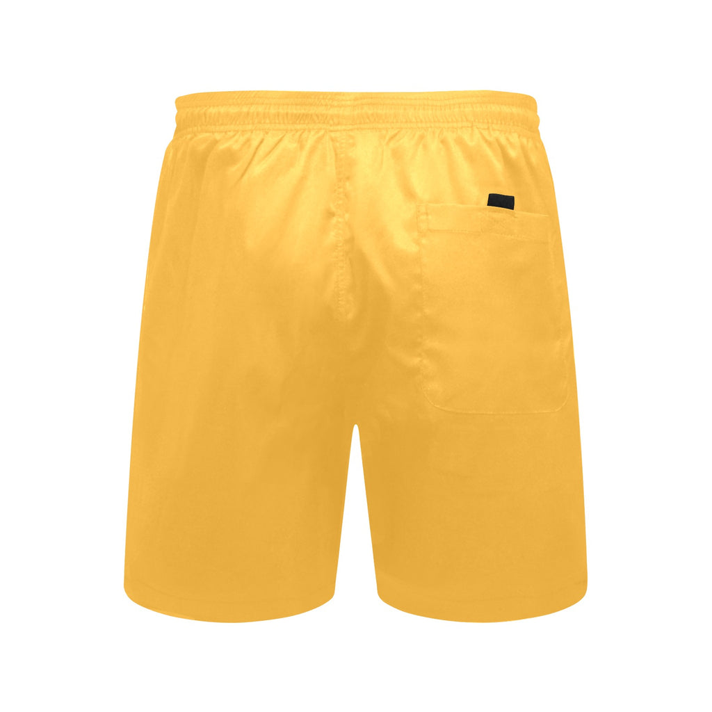 OPee Trunks Orange Men's Mid-Length Beach Shorts Free Shipping