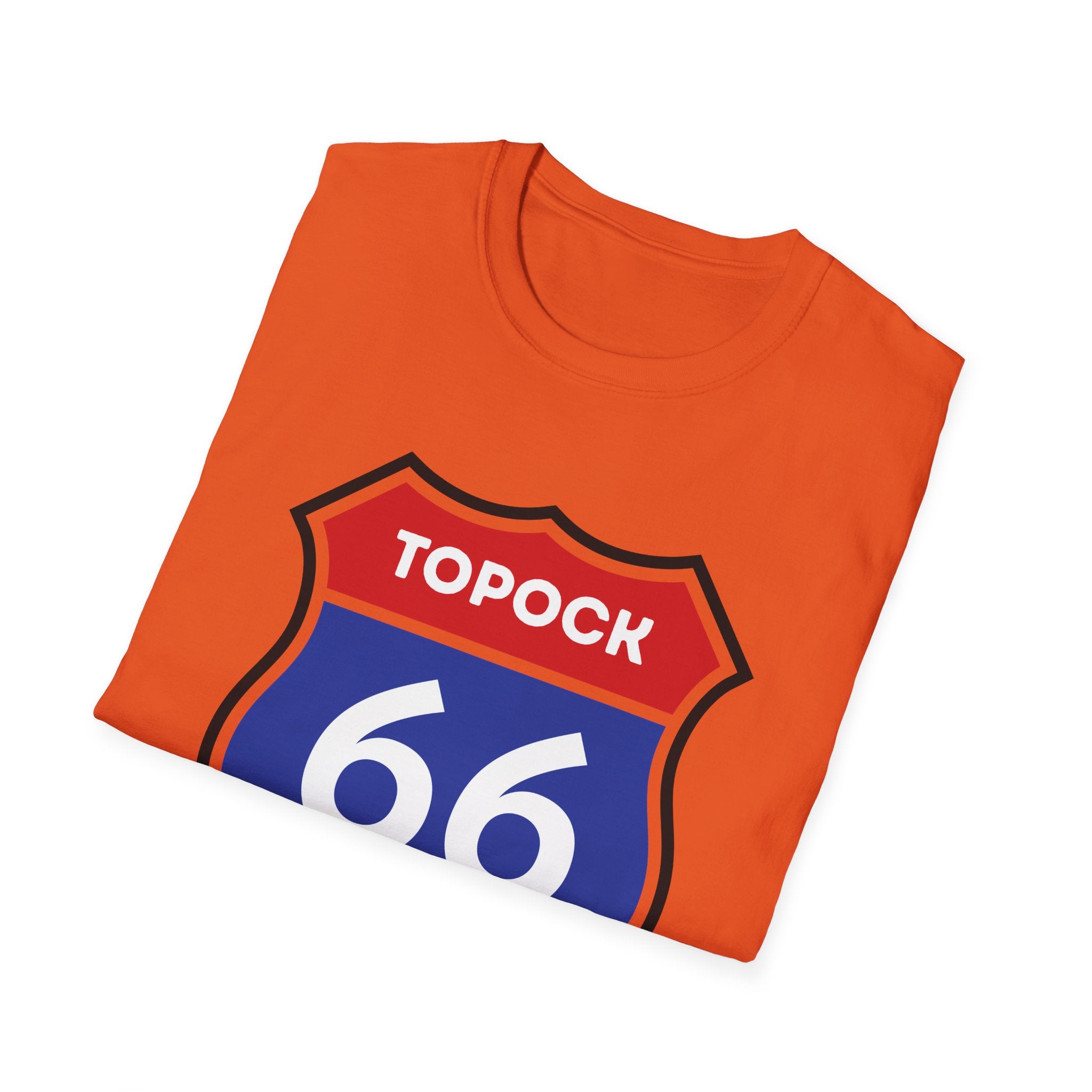 Topock 66 Shield Road Sign T-Shirt | Route 66 Arizona Travel Tee