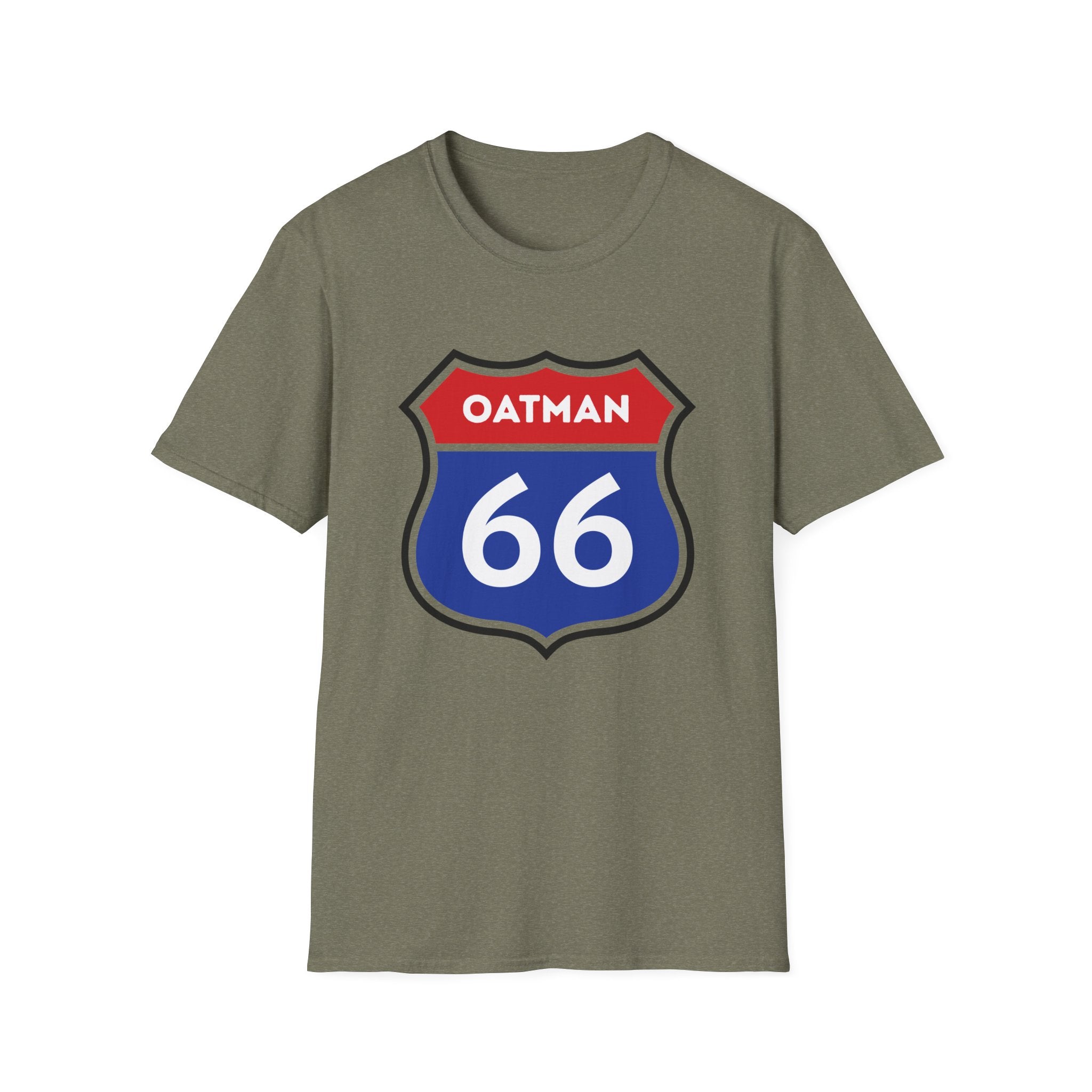 Oatman 66 Shield T-Shirt | Route 66 Roadtrip Sign Tee