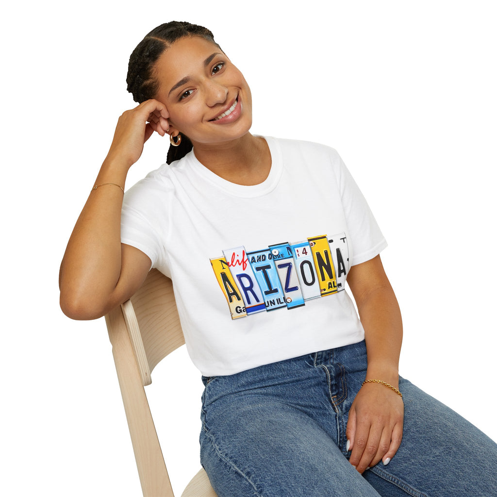 Arizona License Plate Collage T-Shirt | State Graphic Tee