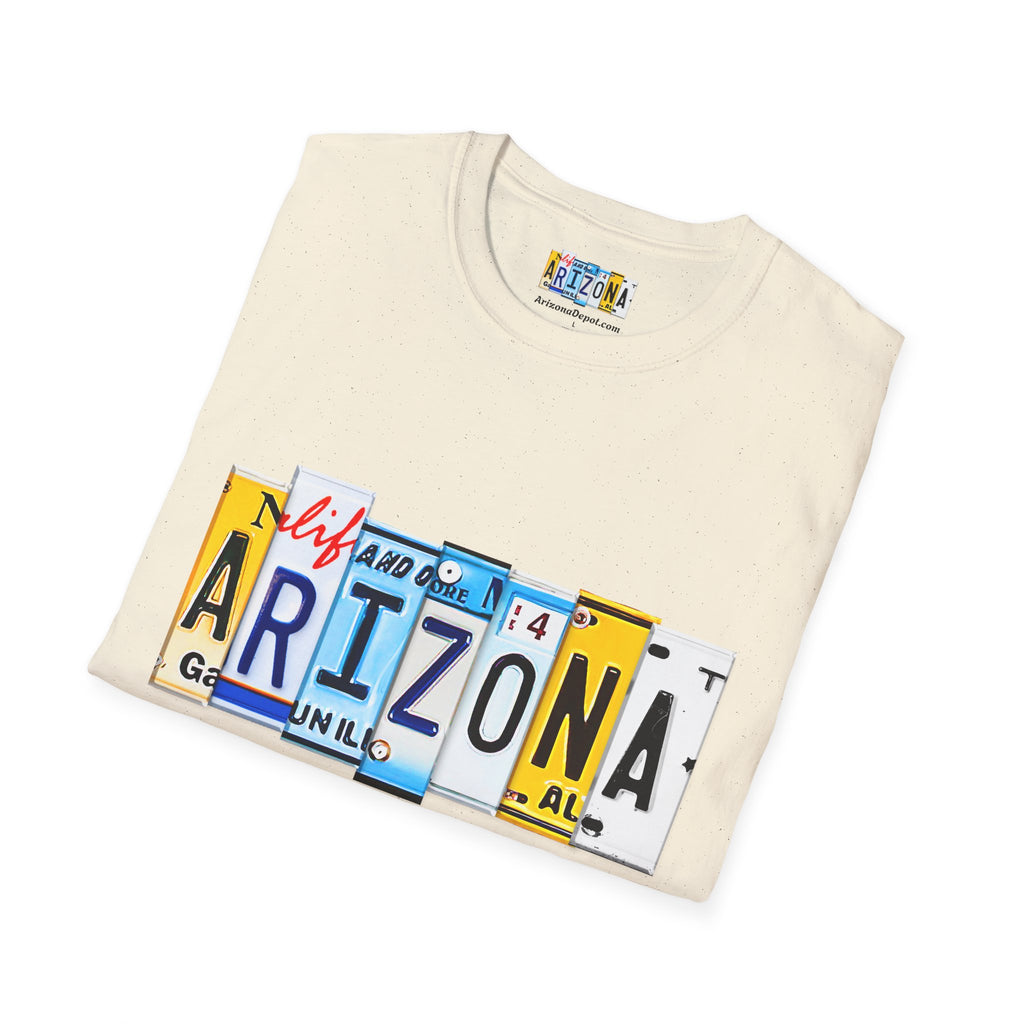 Arizona License Plate Collage T-Shirt | State Graphic Tee
