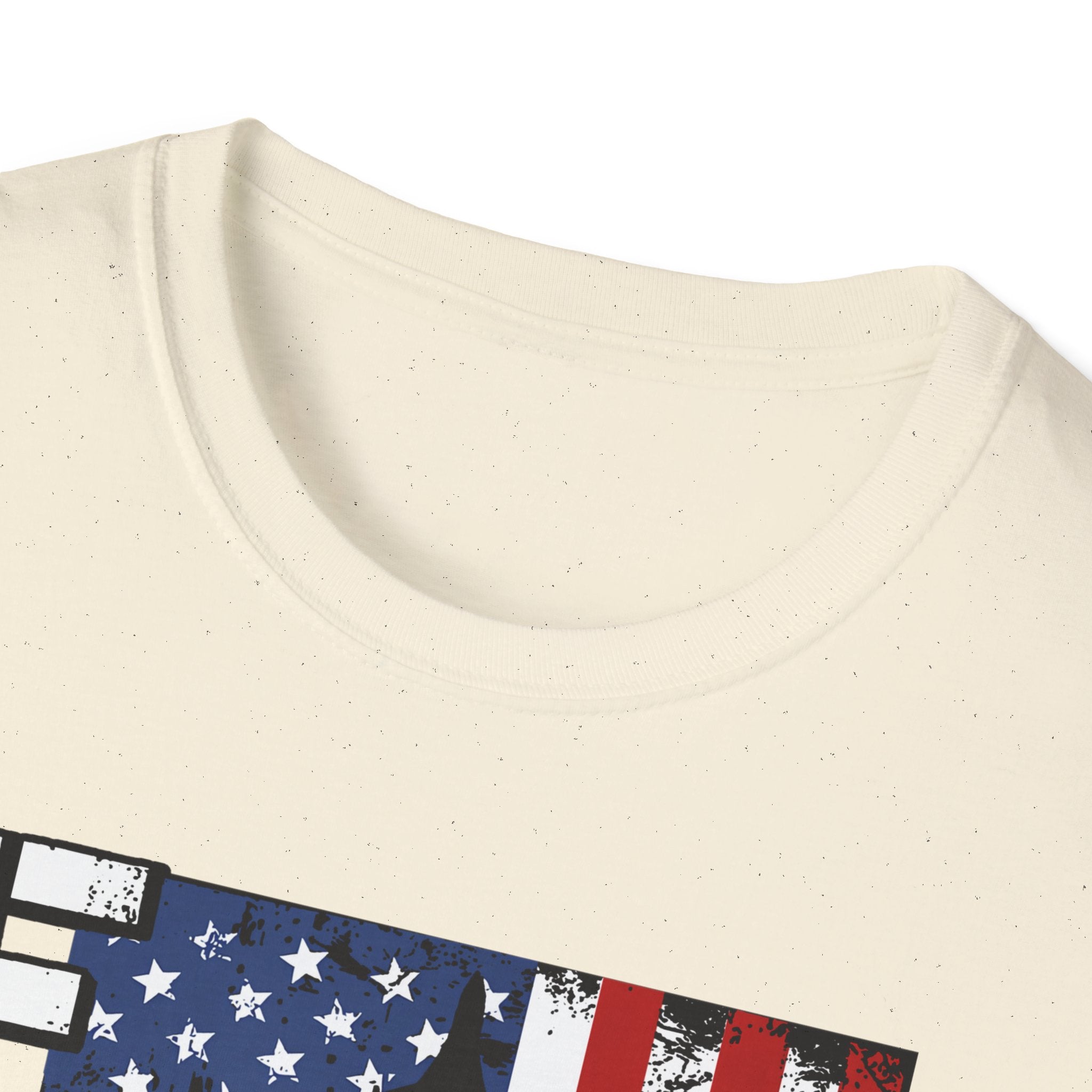 FAFO Patriotic Political Portrait T-Shirt | Flag Background, Bold Lettering