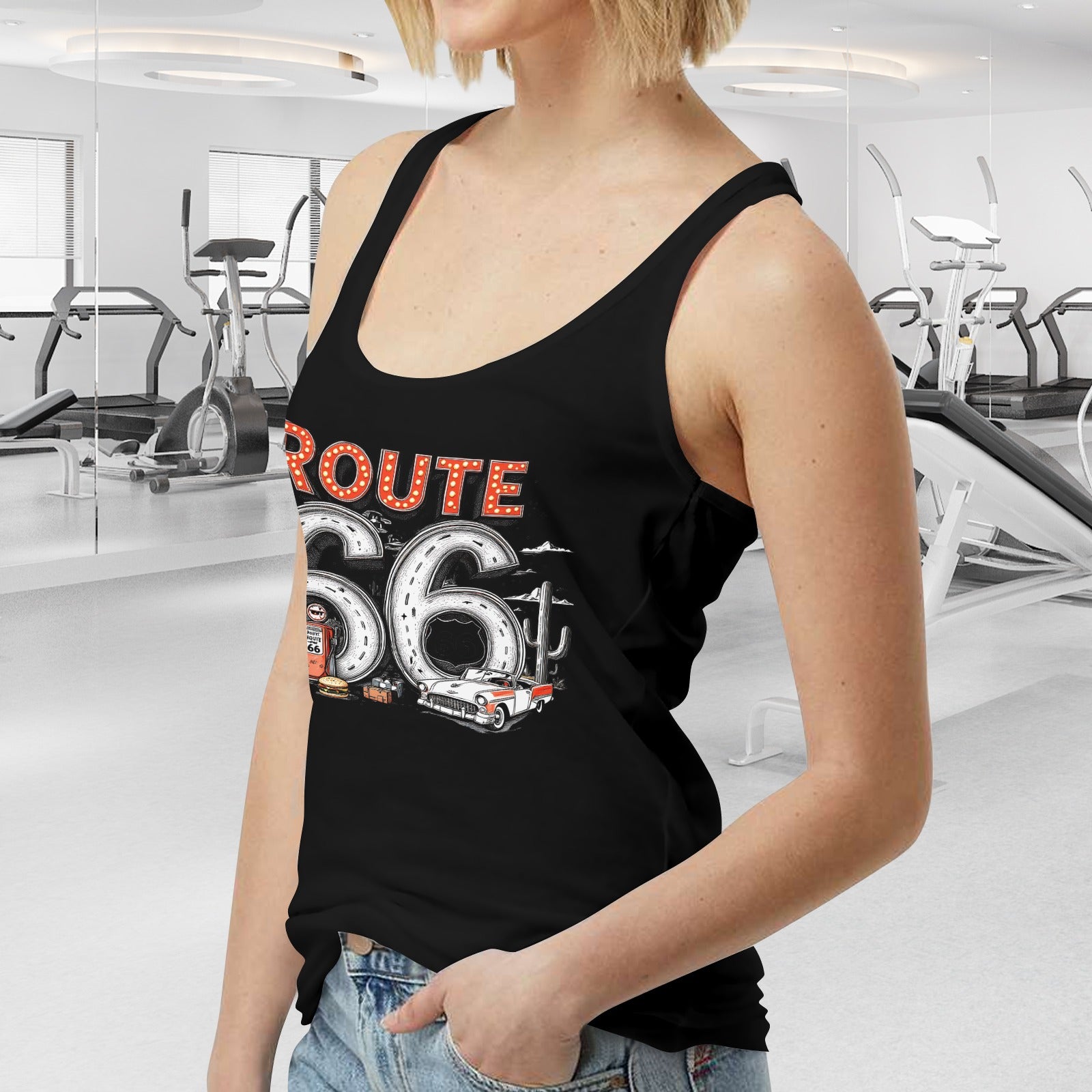Route 66 Women's Tank Top  Made in USA Free Shipping