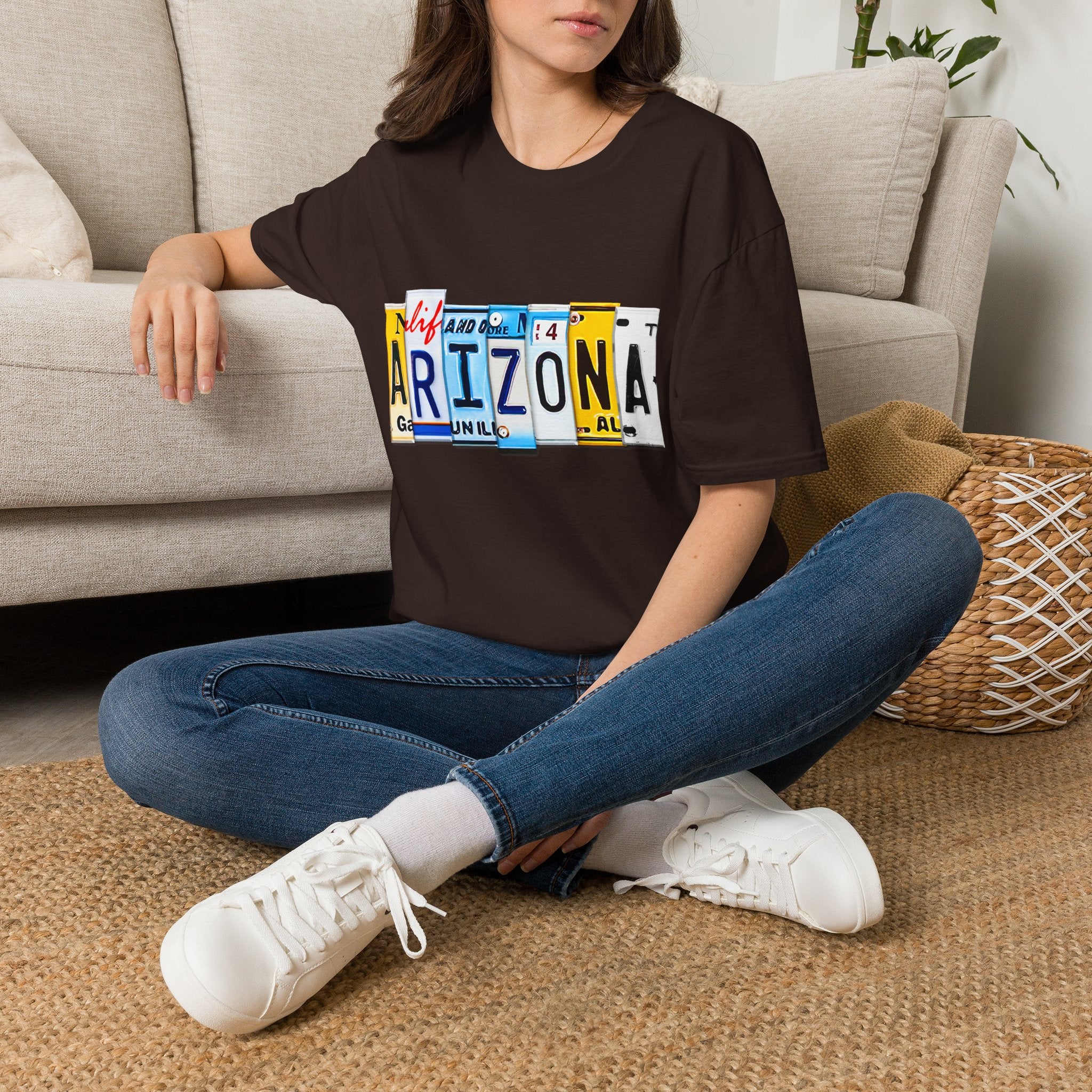 Arizona License Plate Collage T-Shirt | State Graphic Tee