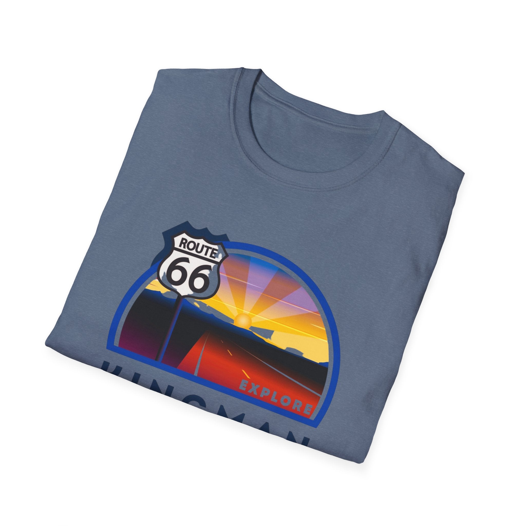 Route 66 Kingman Arizona Mens Womans Softstyle T-Shirt