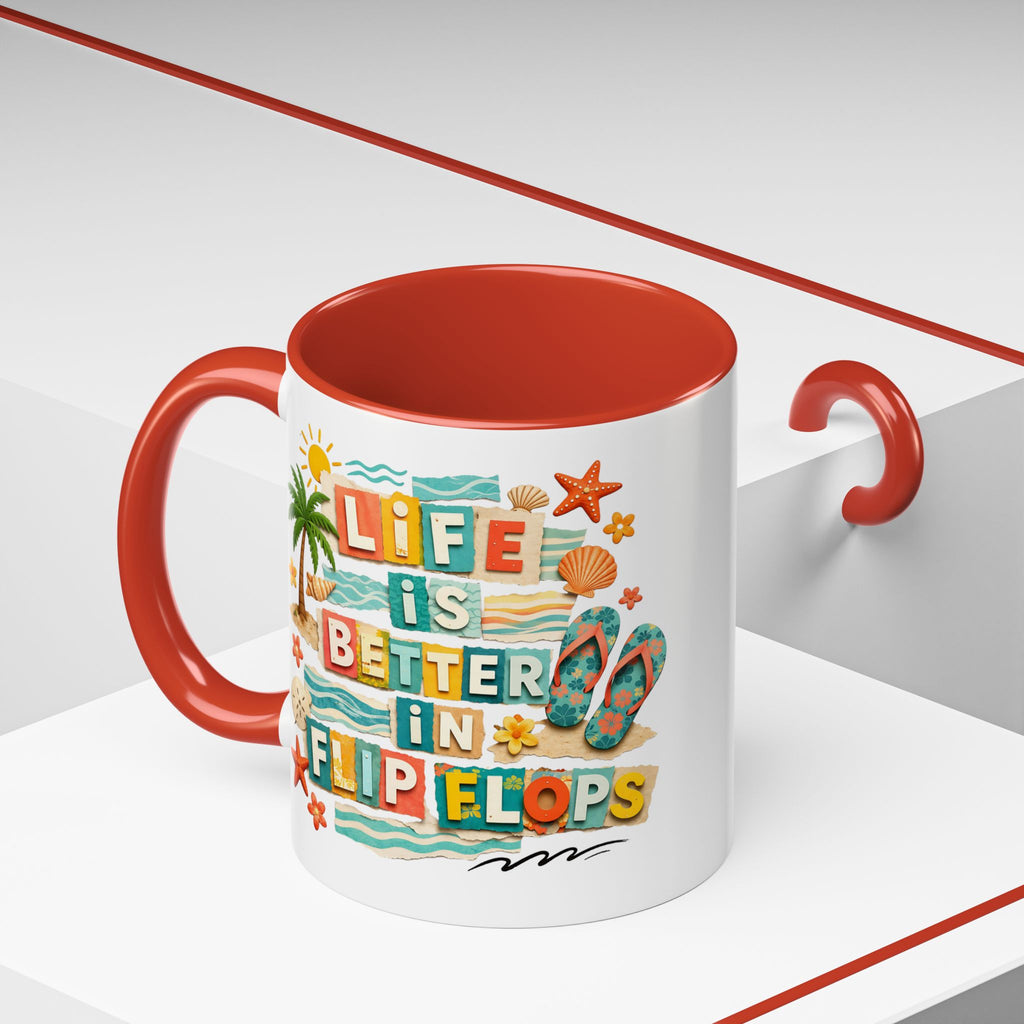 Life Is Better in Flip Flops Mug | Beach Summer Coffee Cup