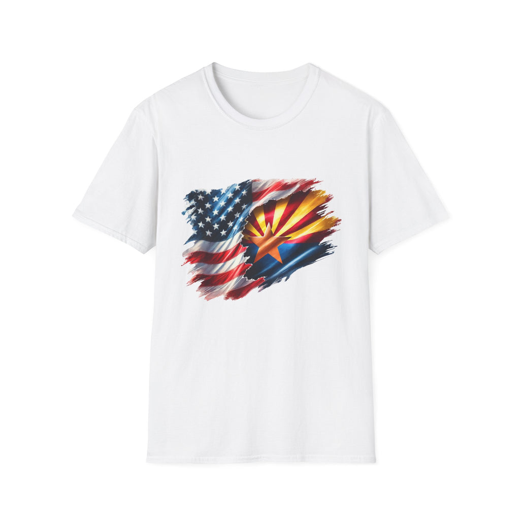 Arizona Flag with American Flag T-Shirt | Patriotic State Pride Tee