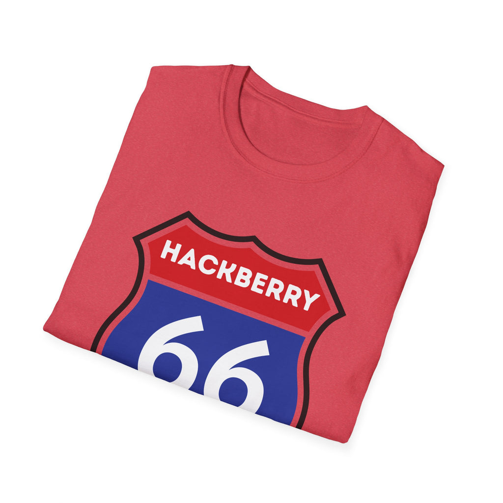 Hackberry 66 Shield T-Shirt | Route 66 Road Sign Tee
