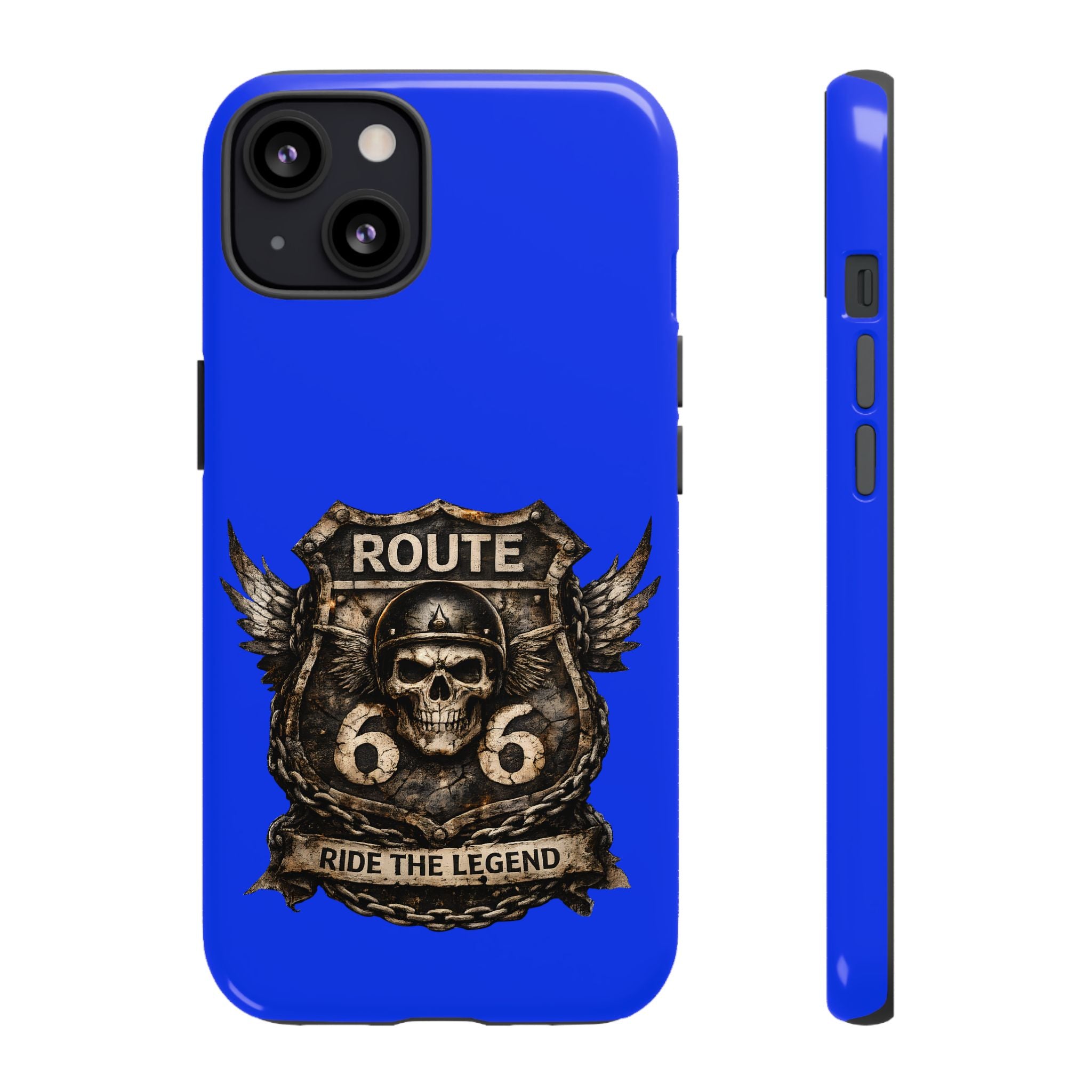 Route 66 Skull Helmet phone case | Motorcycle emblem, Ride the Legend
