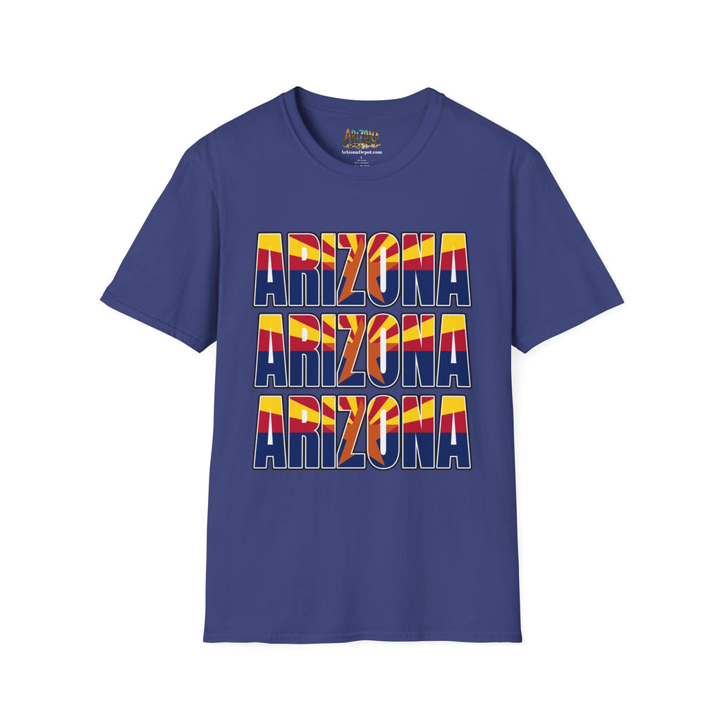 Arizona Retro Logo T‑Shirt — Vintage Sunset State Pride Tee