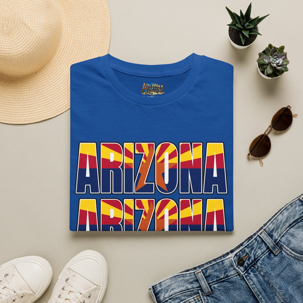 Arizona Retro Logo T‑Shirt — Vintage Sunset State Pride Tee