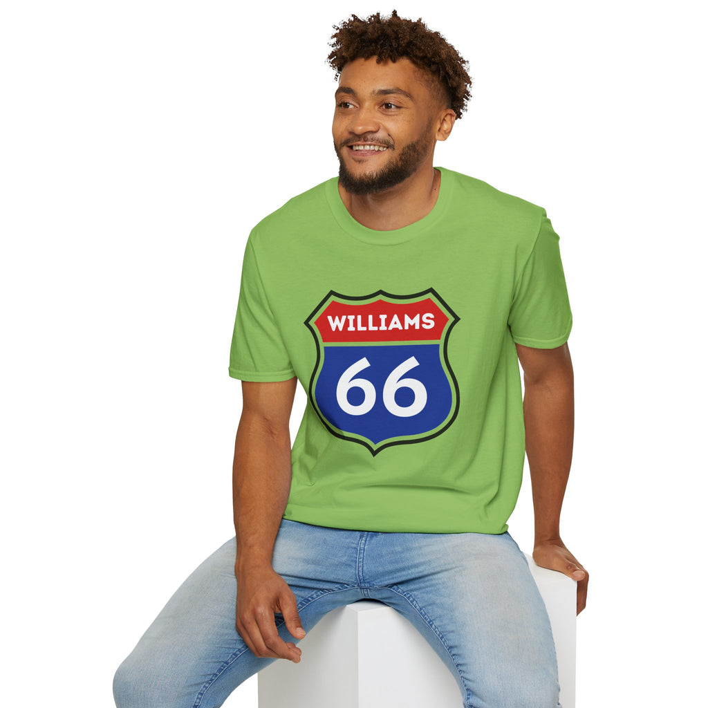 Williams 66 Shield T-Shirt | Route 66 Road Sign Shirt