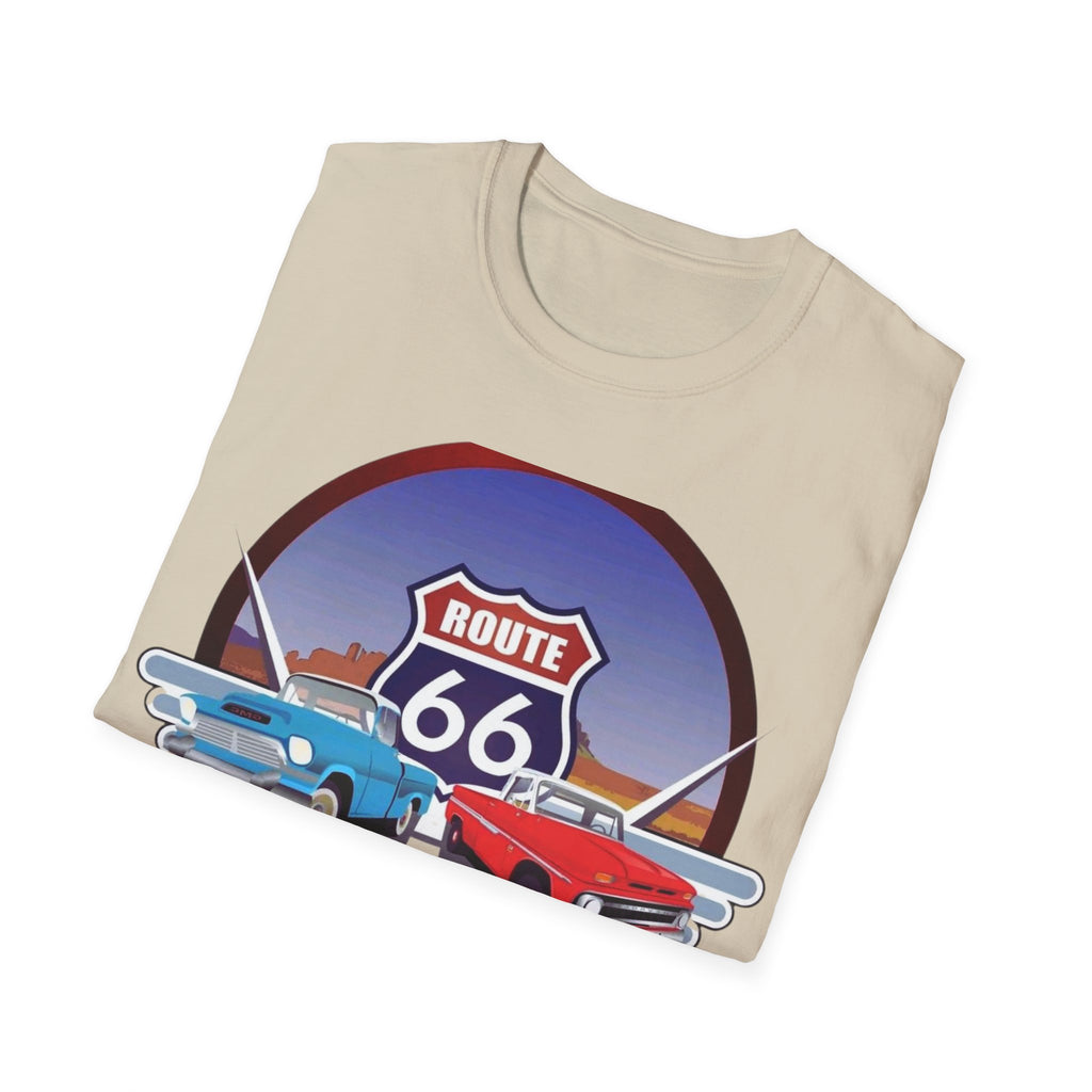 Route 66 Kingman Arizona Softstyle T-Shirt, Vintage Tee, Retro Shirt, Unisex Top, Gift for Travelers
