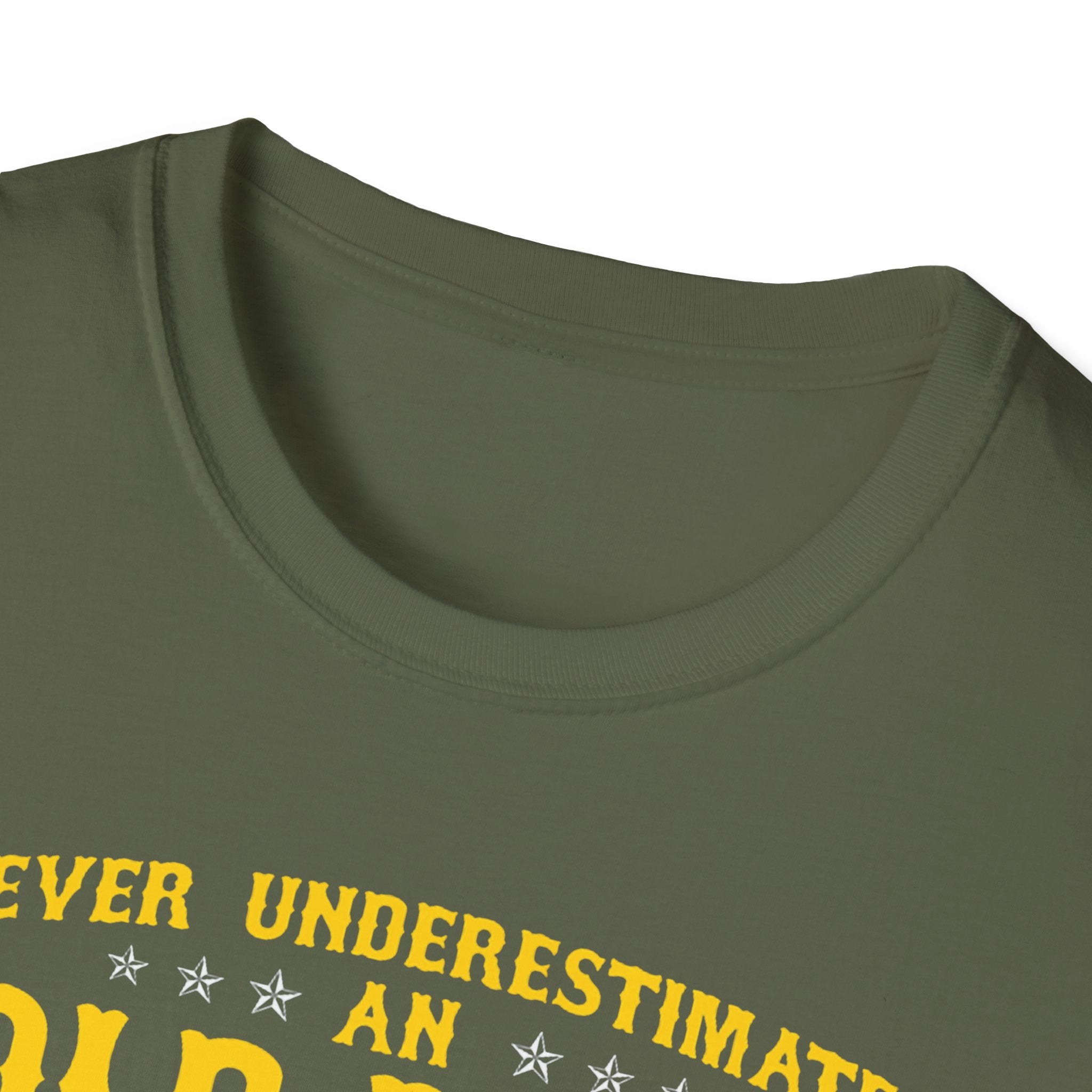 Never Underestimate an Old Man Who Is Also Vietnam Veteran T-Shirt | Military Tribute