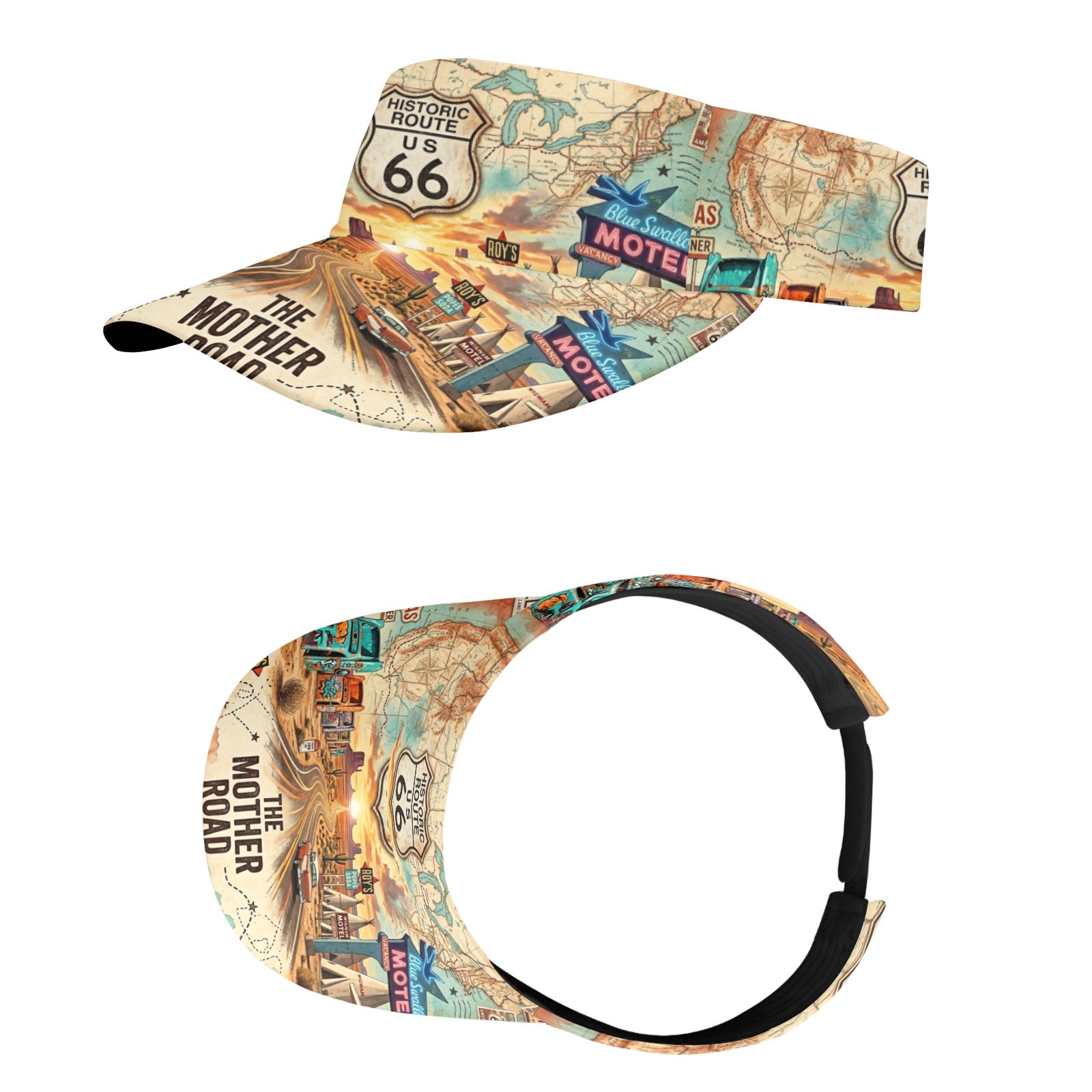 Route 66 All States Sports Visor New
