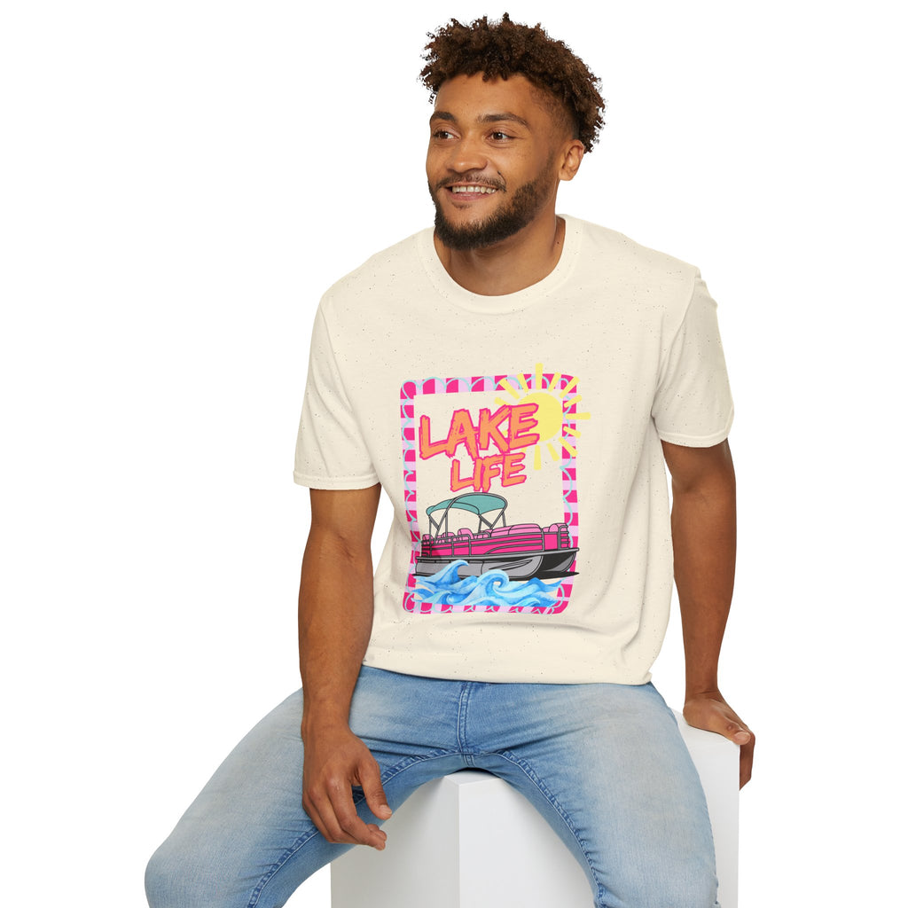 Lake Life Pontoon Boat T-Shirt | Summer Lake Vibes