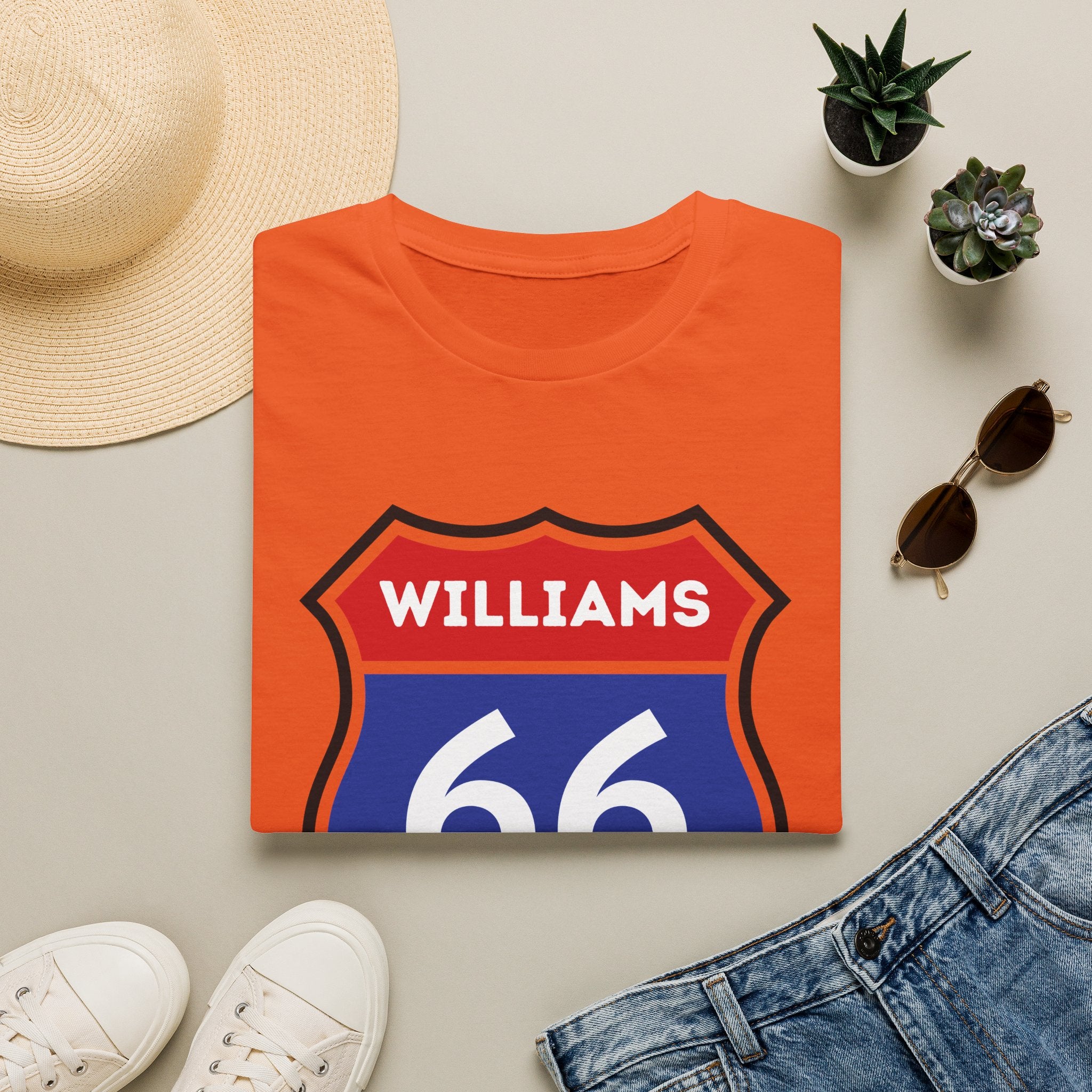 Williams 66 Shield T-Shirt | Route 66 Road Sign Shirt