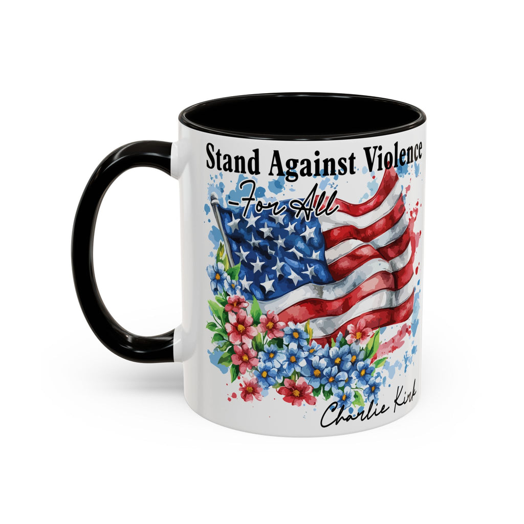 Charlie Kirk Patriotic Coffee Mugs for Inspiration, Stand Against Violence, Colorful Mugs, Gift for Activists, Tea Lovers, 4th of July