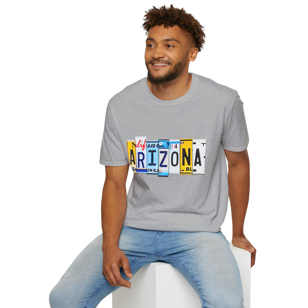 Arizona License Plate Collage T-Shirt | State Graphic Tee