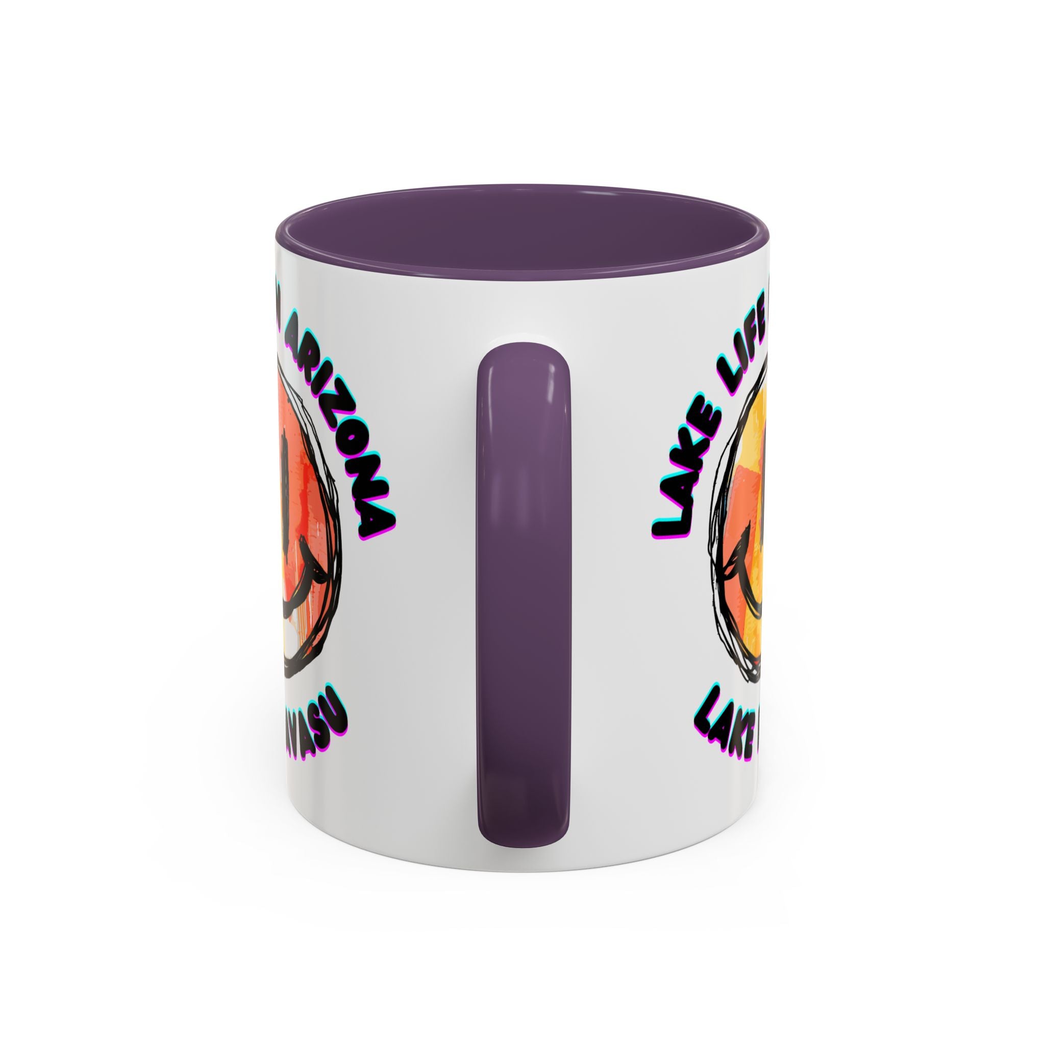 Lake Life in Arizona Smiley Mug | Lake Havasu Accent Coffee Mug
