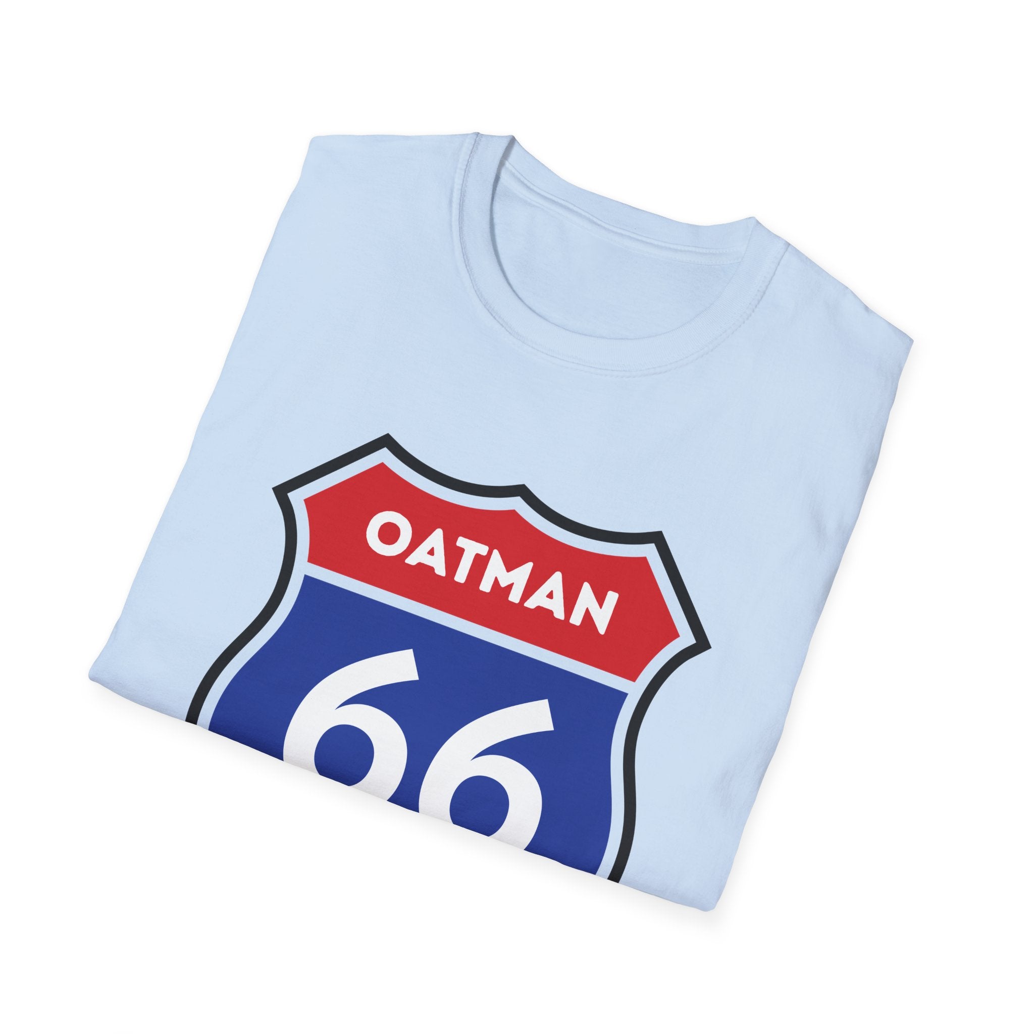 Oatman 66 Shield T-Shirt | Route 66 Roadtrip Sign Tee