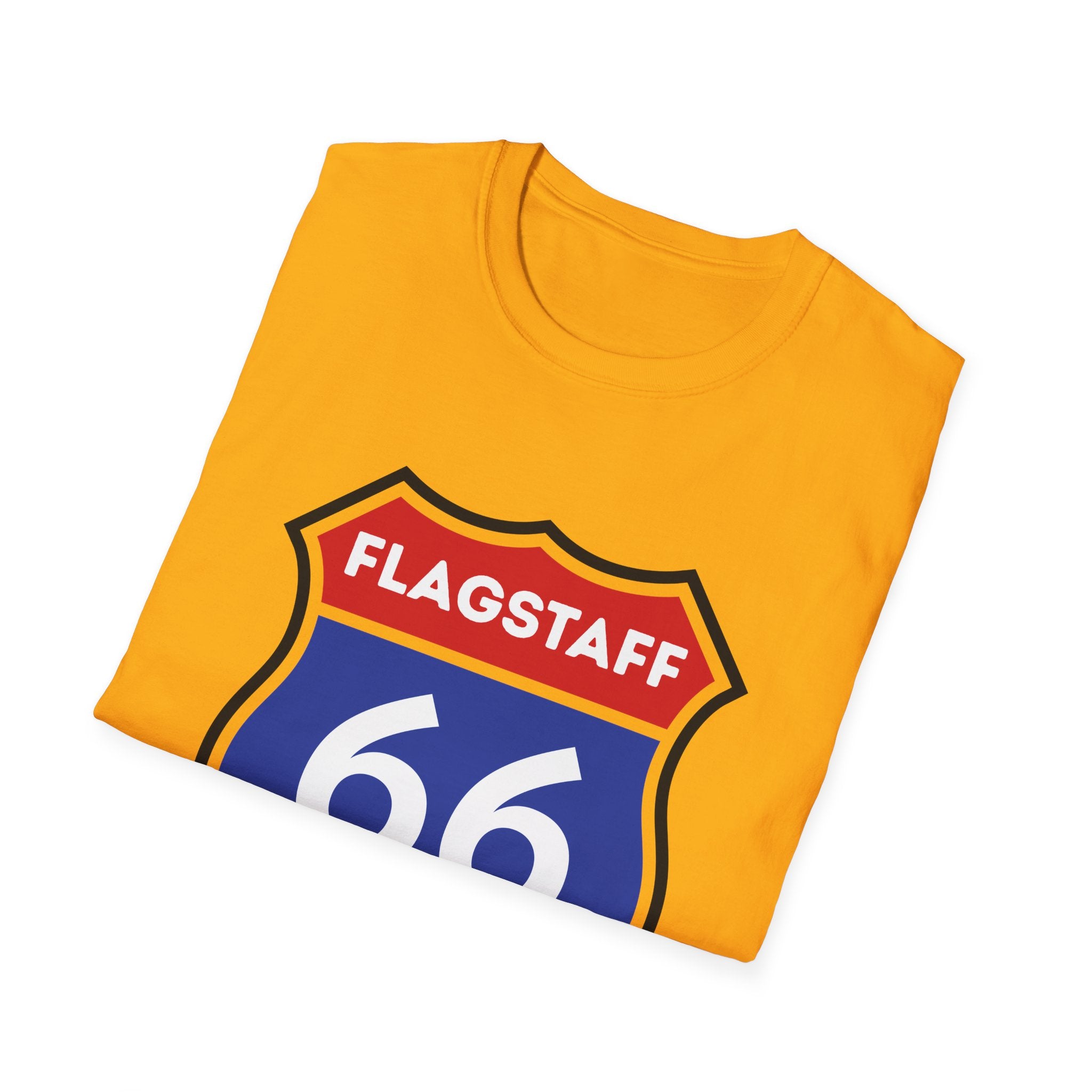Flagstaff Route 66 Shield T-Shirt | Vintage Highway Sign Tee