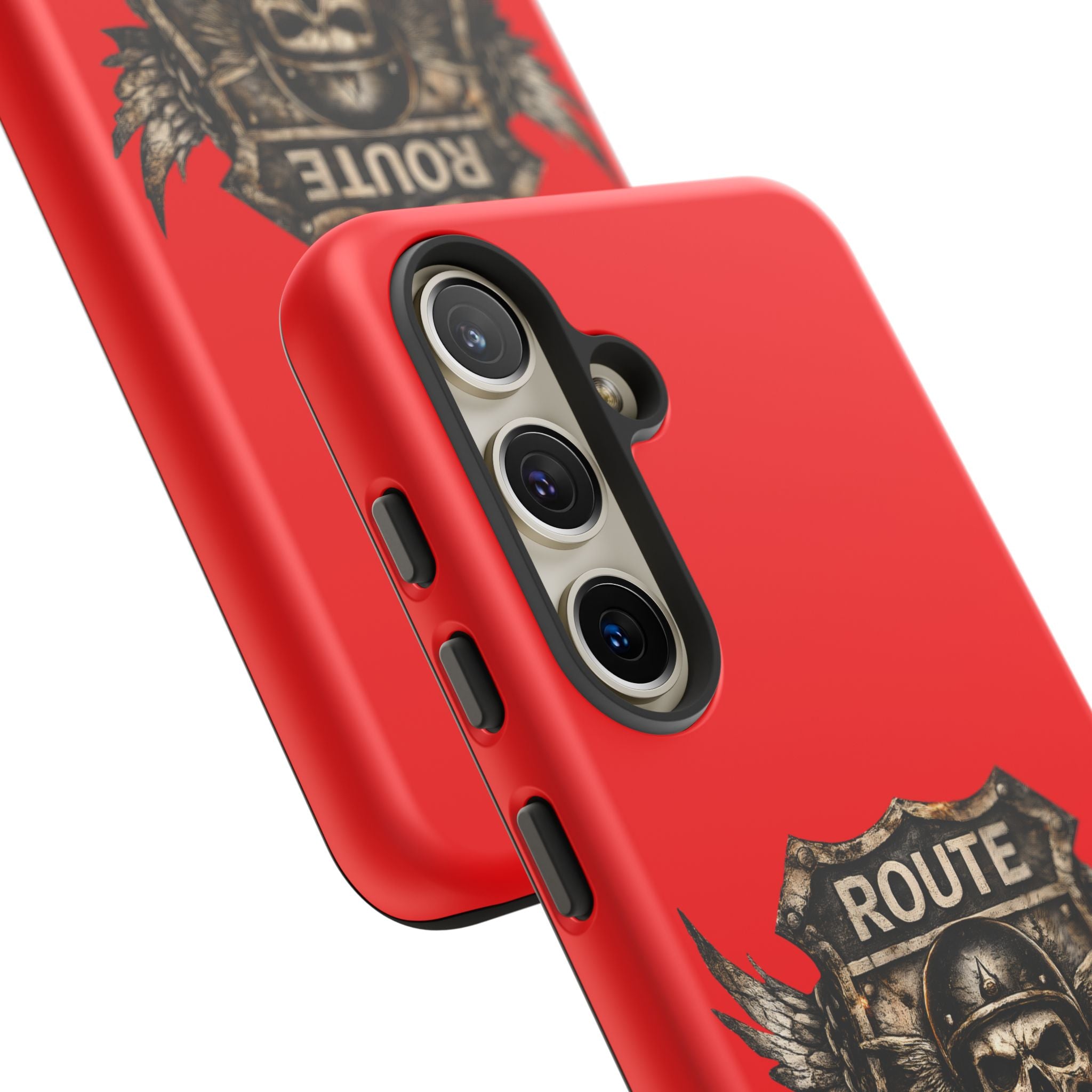 Route 66 Skull Helmet phone case | Motorcycle emblem, Ride the Legend