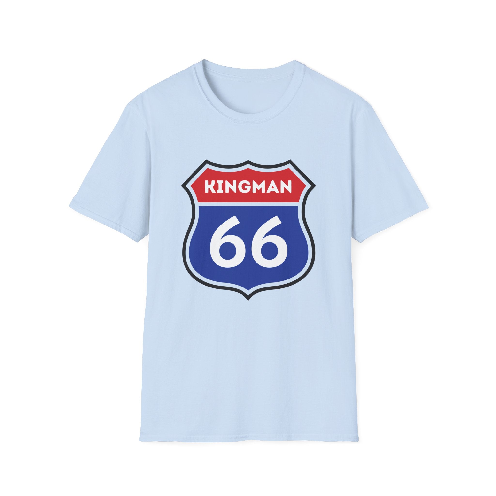 Kingman 66 Shield T-Shirt | Route 66 Road Sign Tee