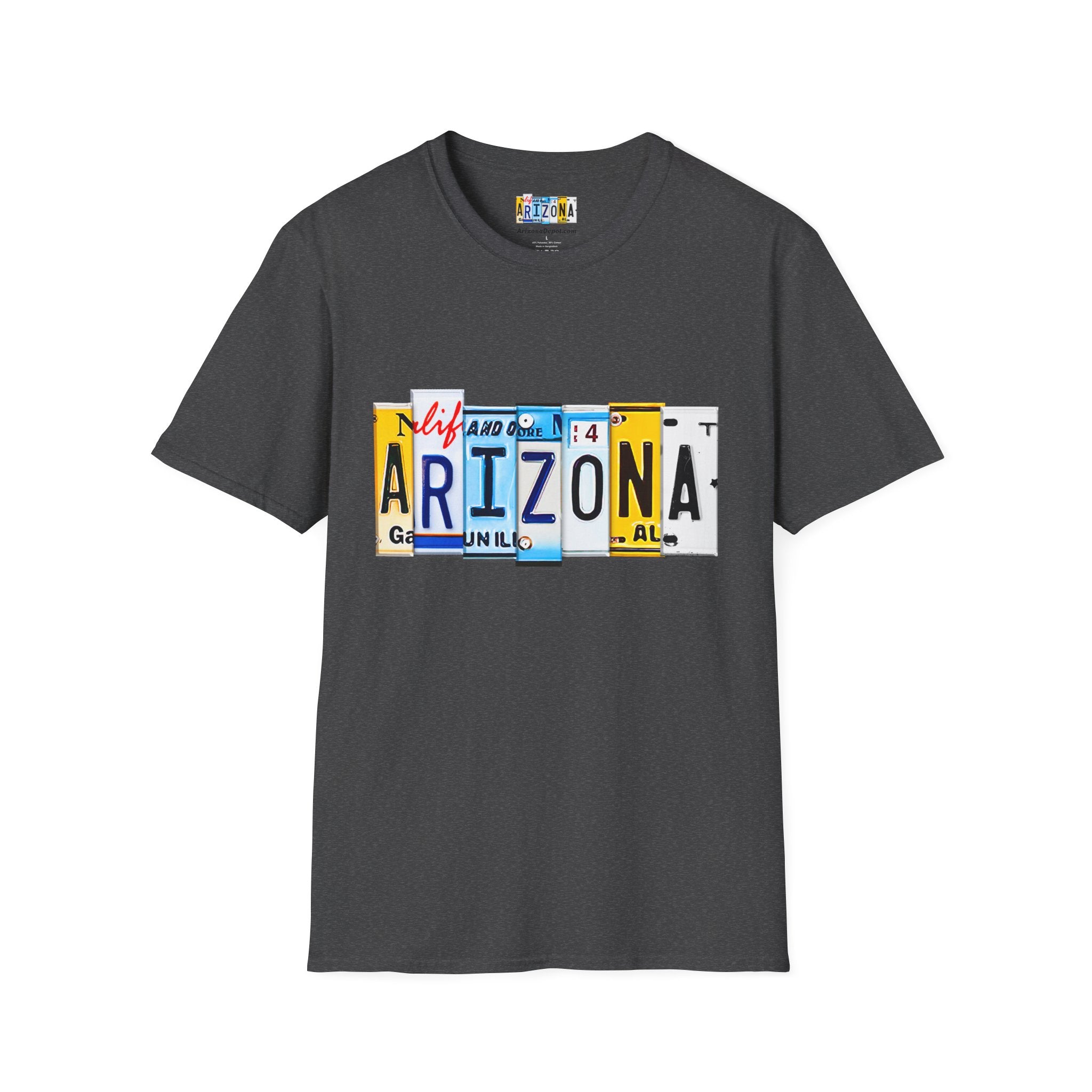 Arizona License Plate Collage T-Shirt | State Graphic Tee